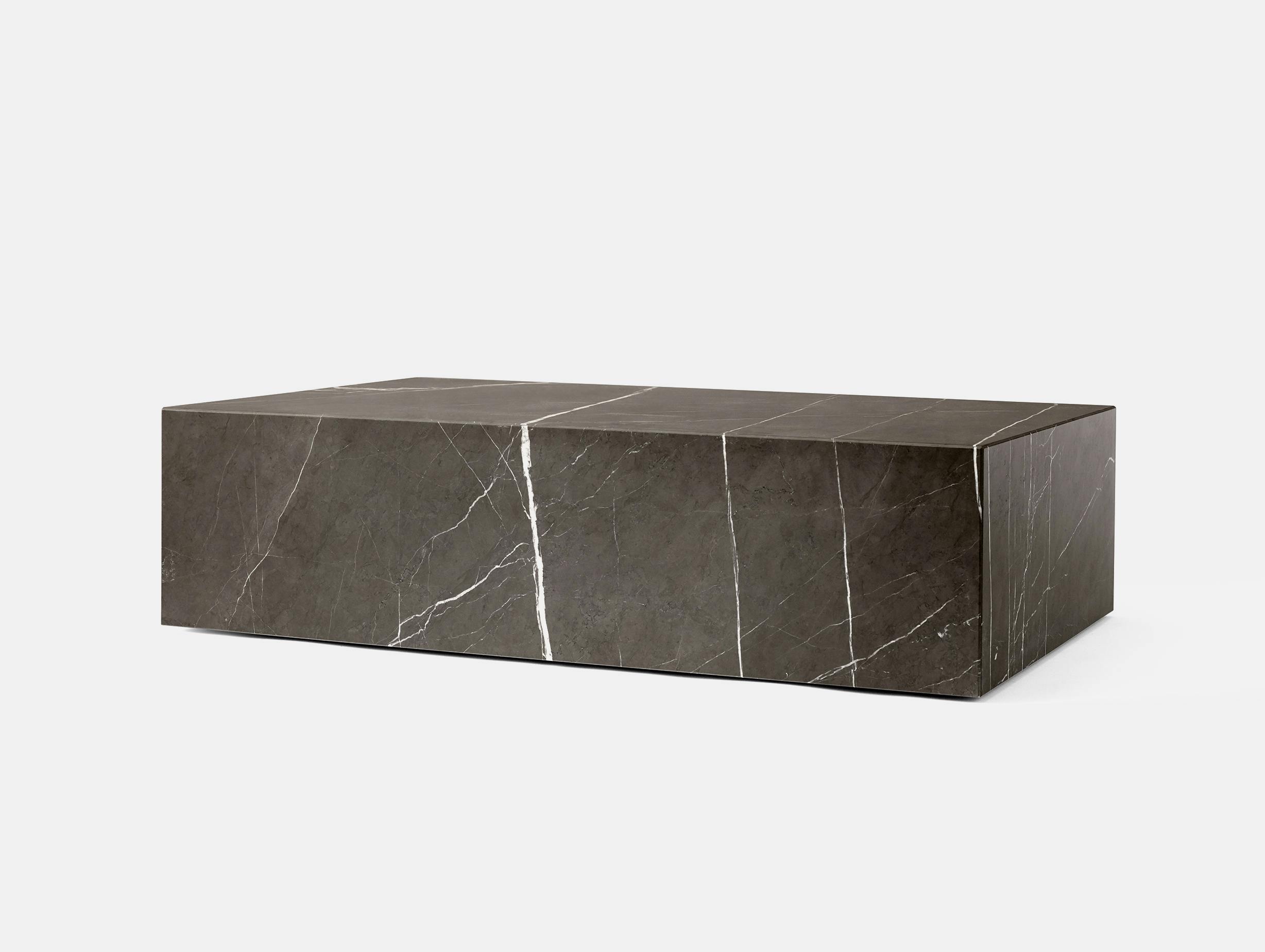 Menu plinth low grey marble
