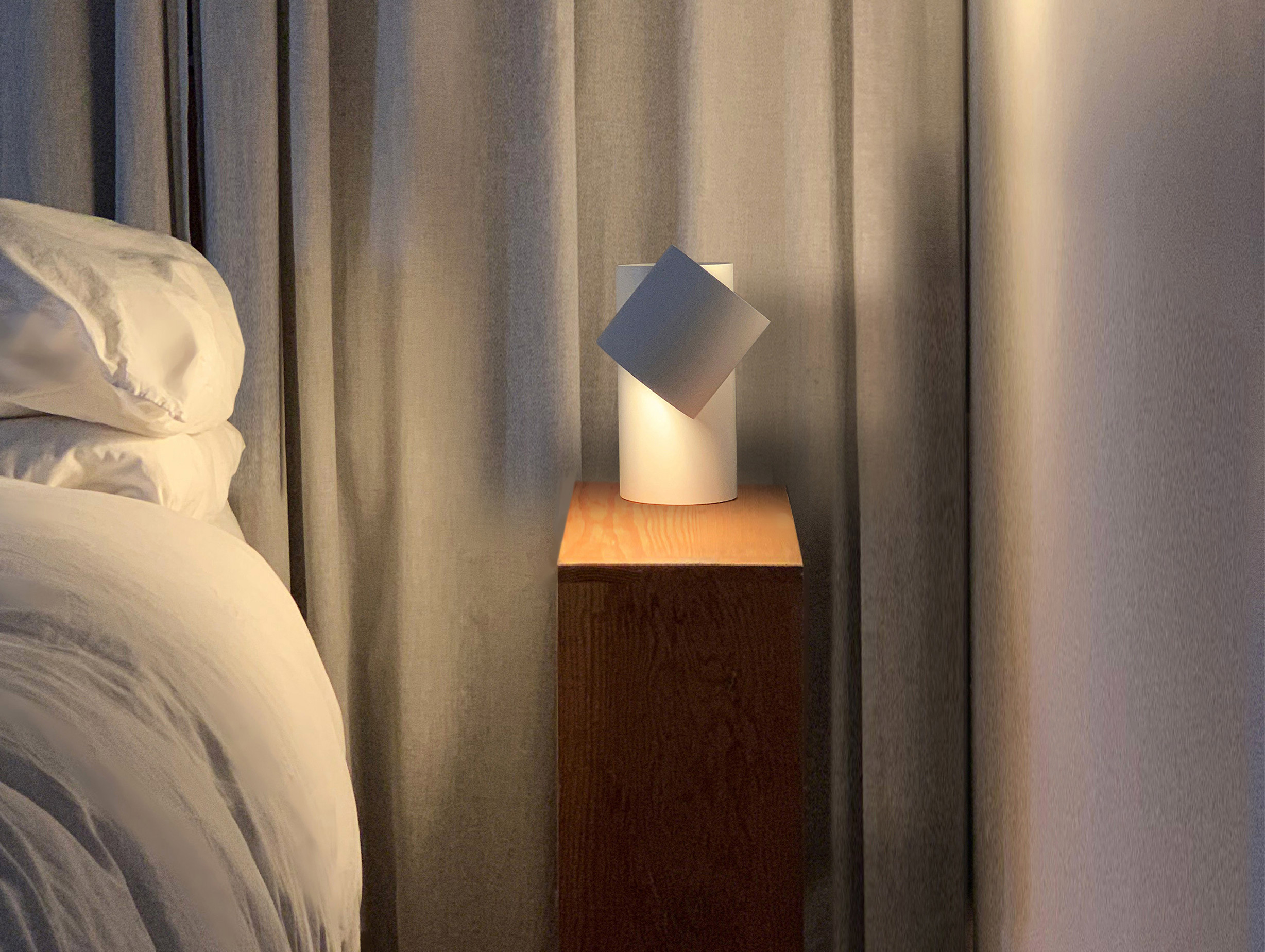 Minimalux drum table lamp d1 d2 lifestyle