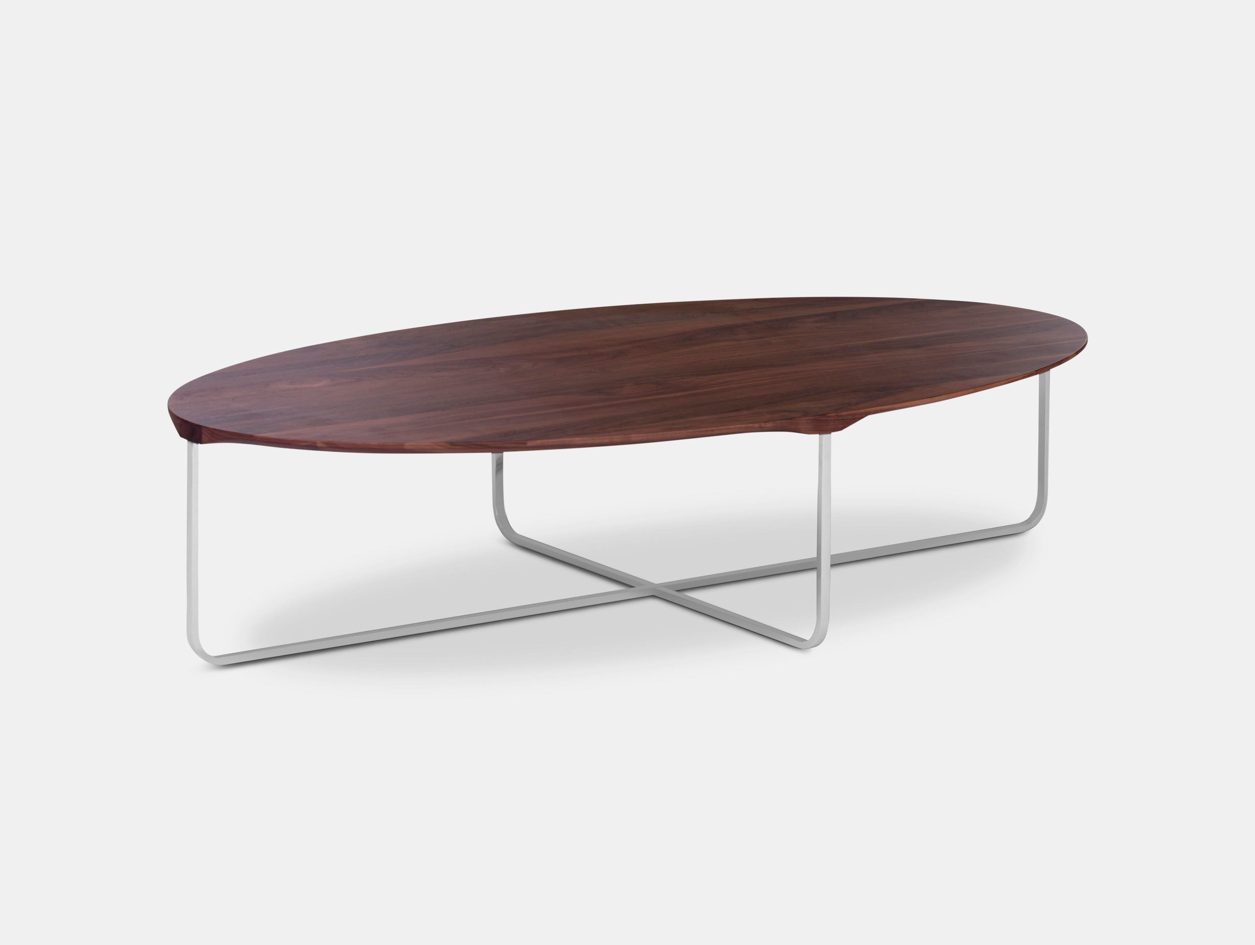 Montis Flint Coffee Table Oval Walnut Gert Batenburg