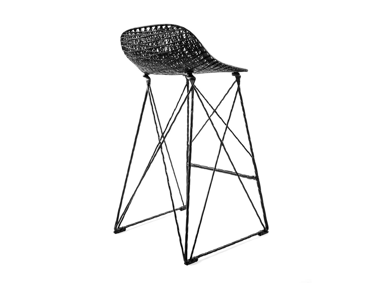 Moooi Carbon Bar Stool Back Bertjan Pot