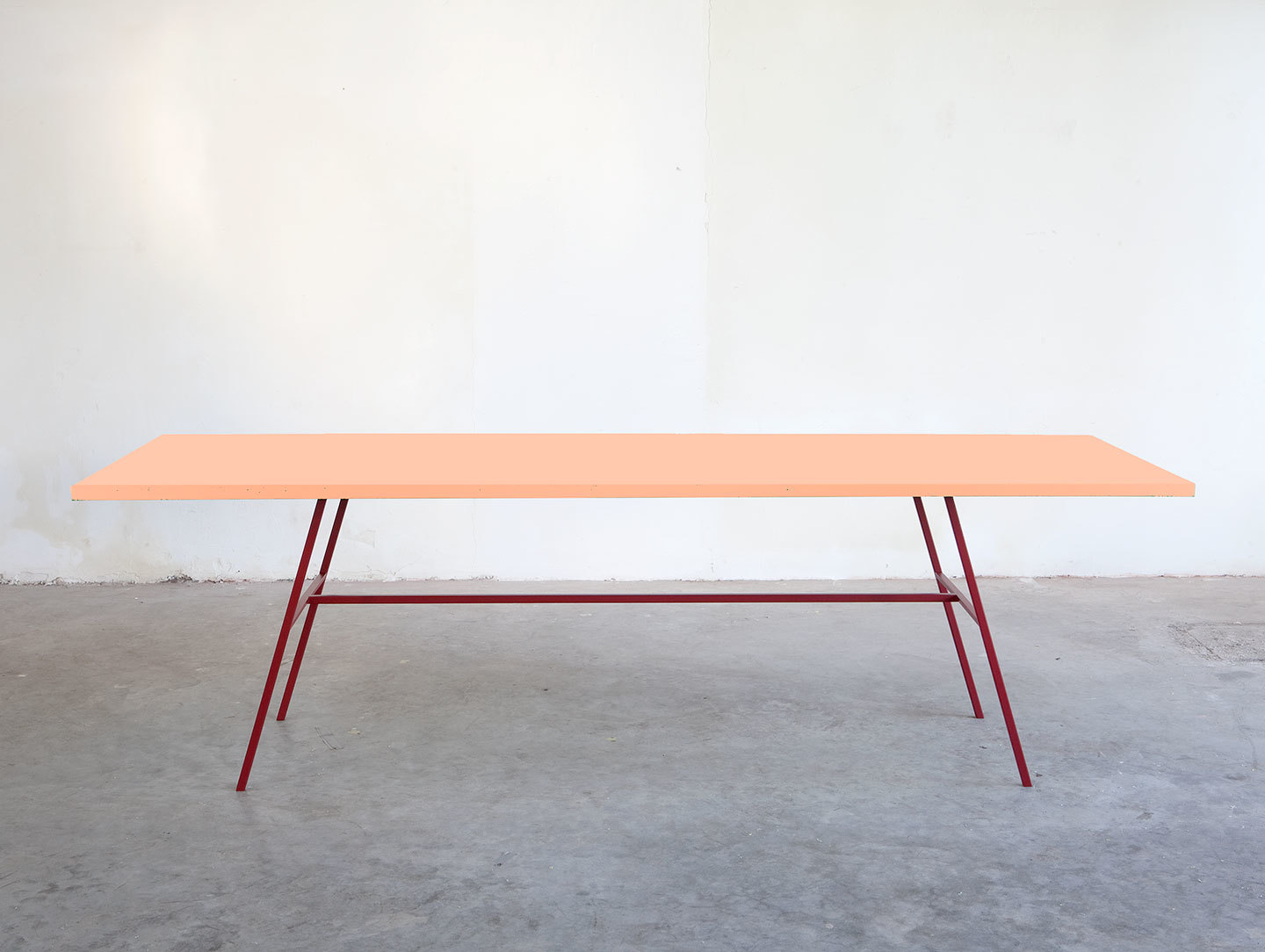 Muller Van Severen Long Table Pink Fien Muller Hannes Van Severen