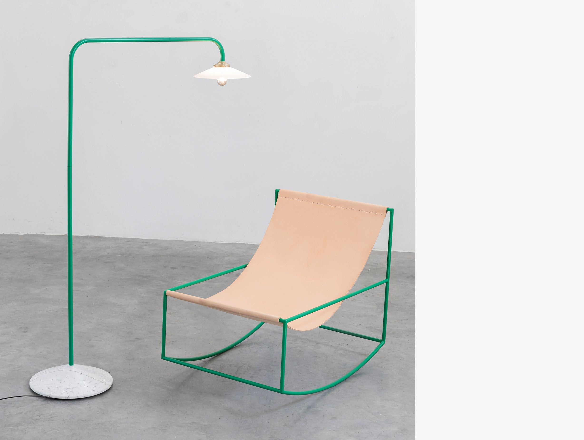 Valerie objects muller van severen standing lamp marble base no 1 lifestyle