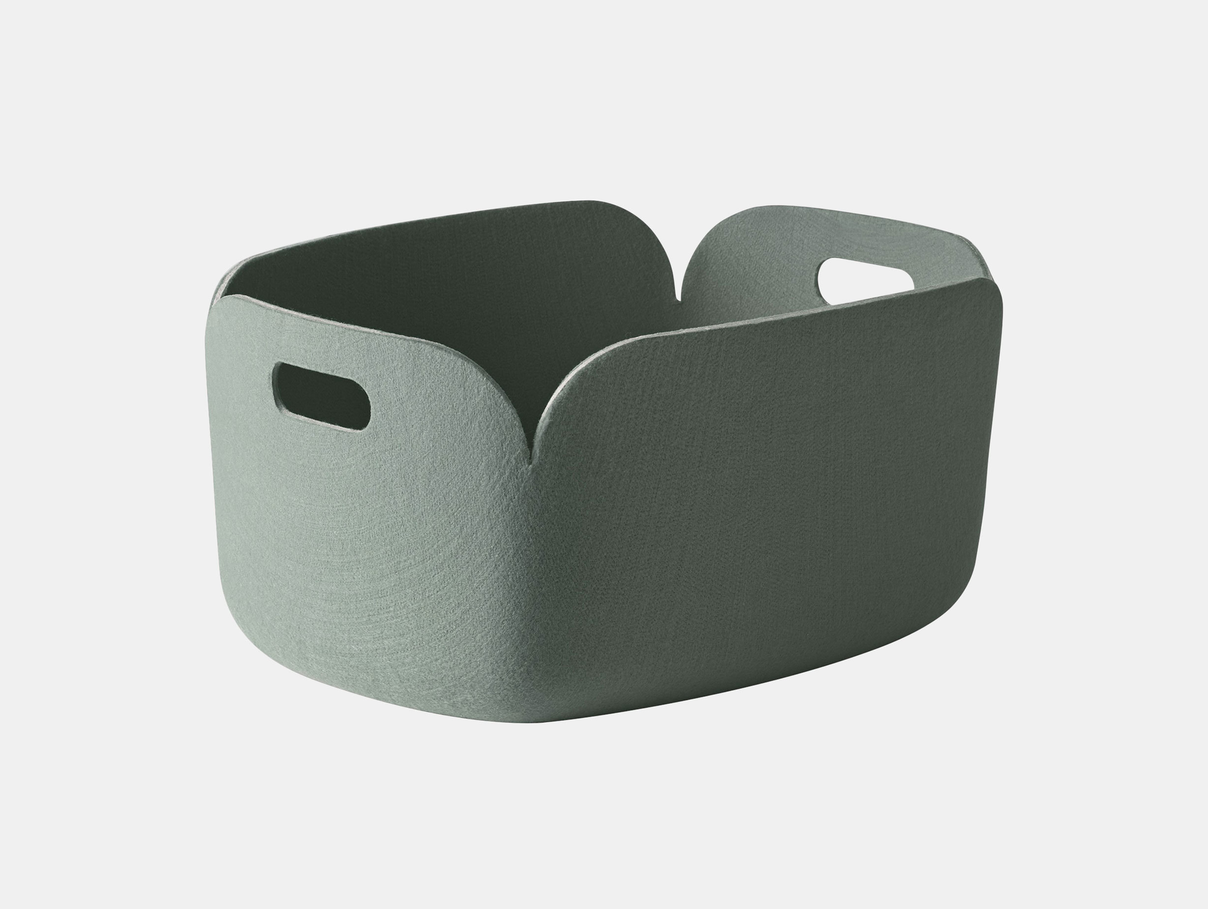 Muuto Restore Basket Dusty Green Mika Tolvanen