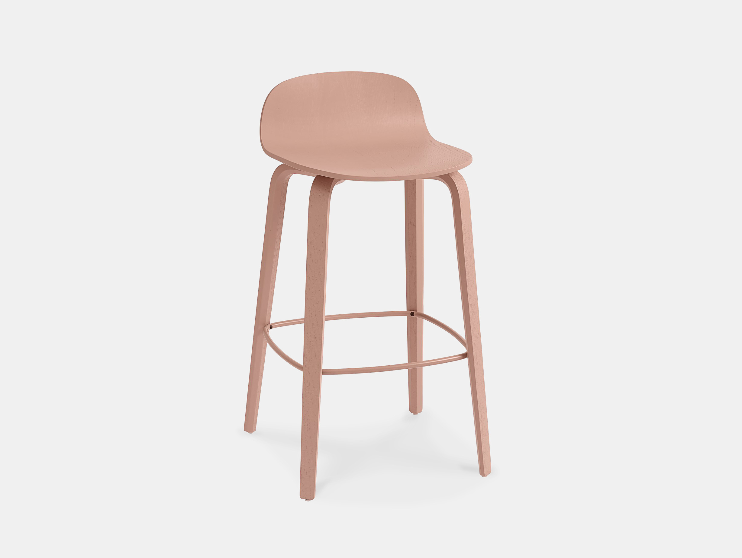 Muuto Visu Counter Stool Tan Rose Stain