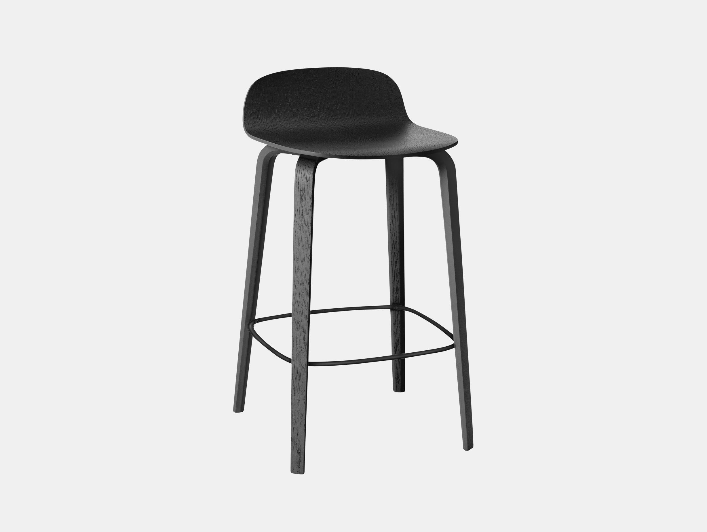 Muuto Visu Barstool 65Cm Black Mika Tolvanen