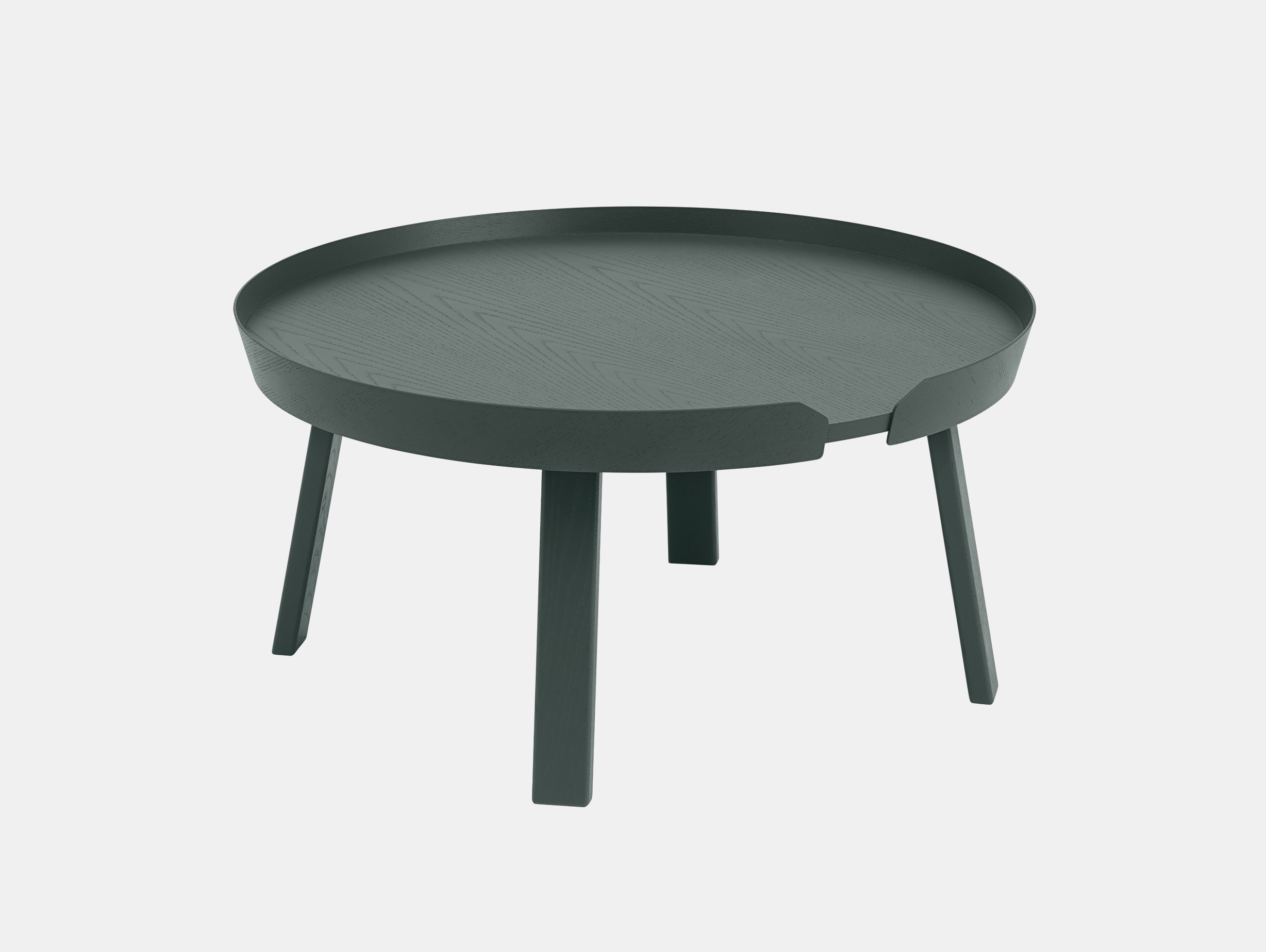 Muuto around coffee table large dark green
