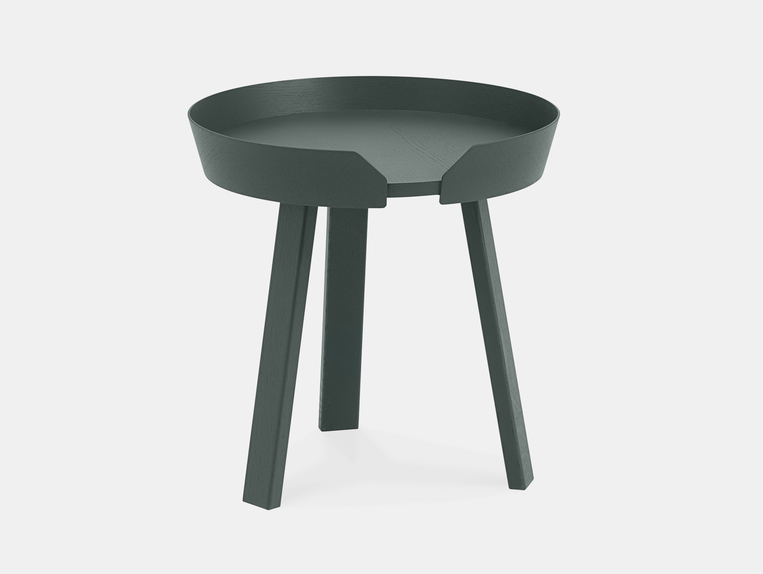 Muuto around coffee table small dark green