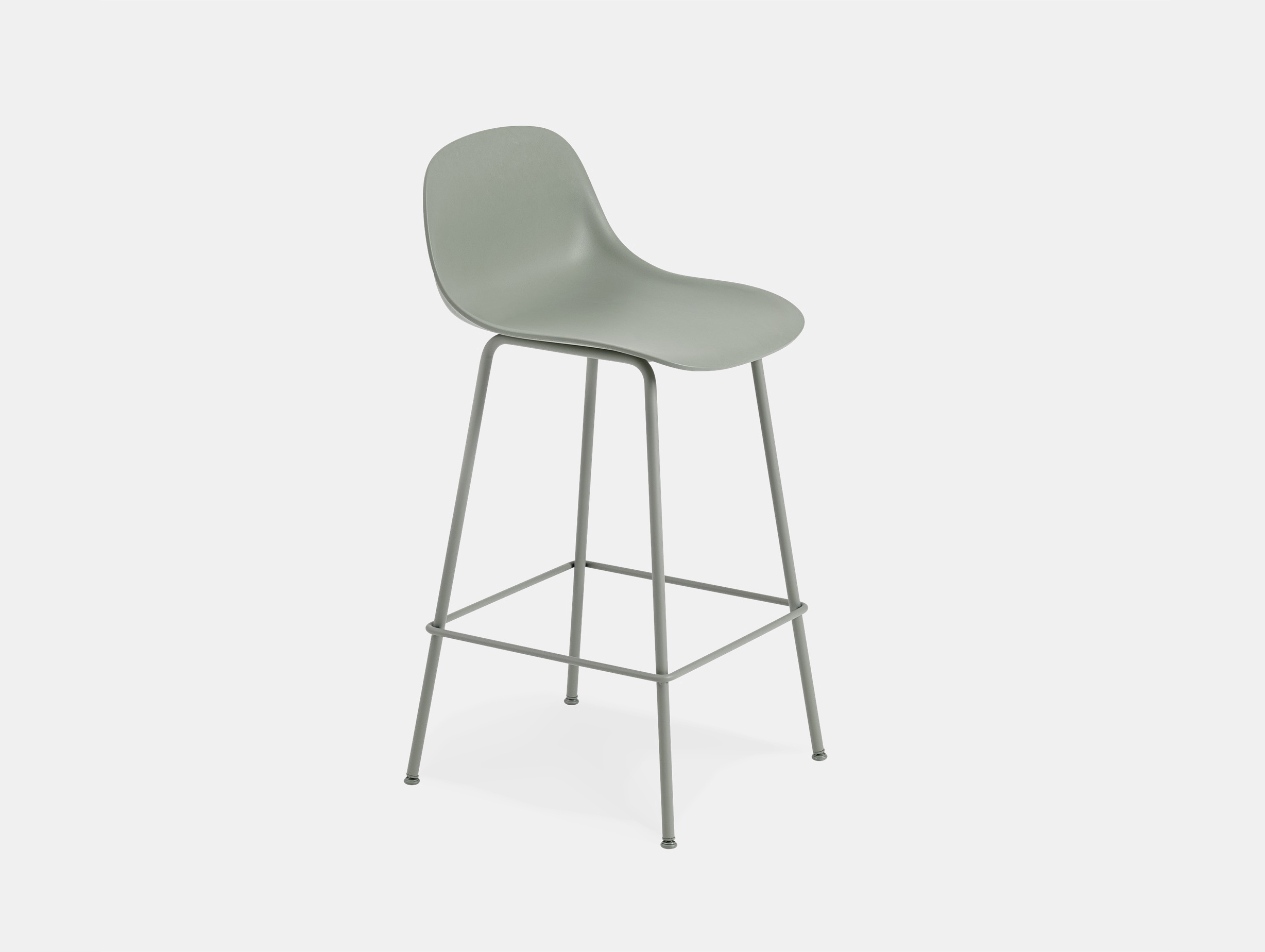 Muuto fiber bar stool tube backrest