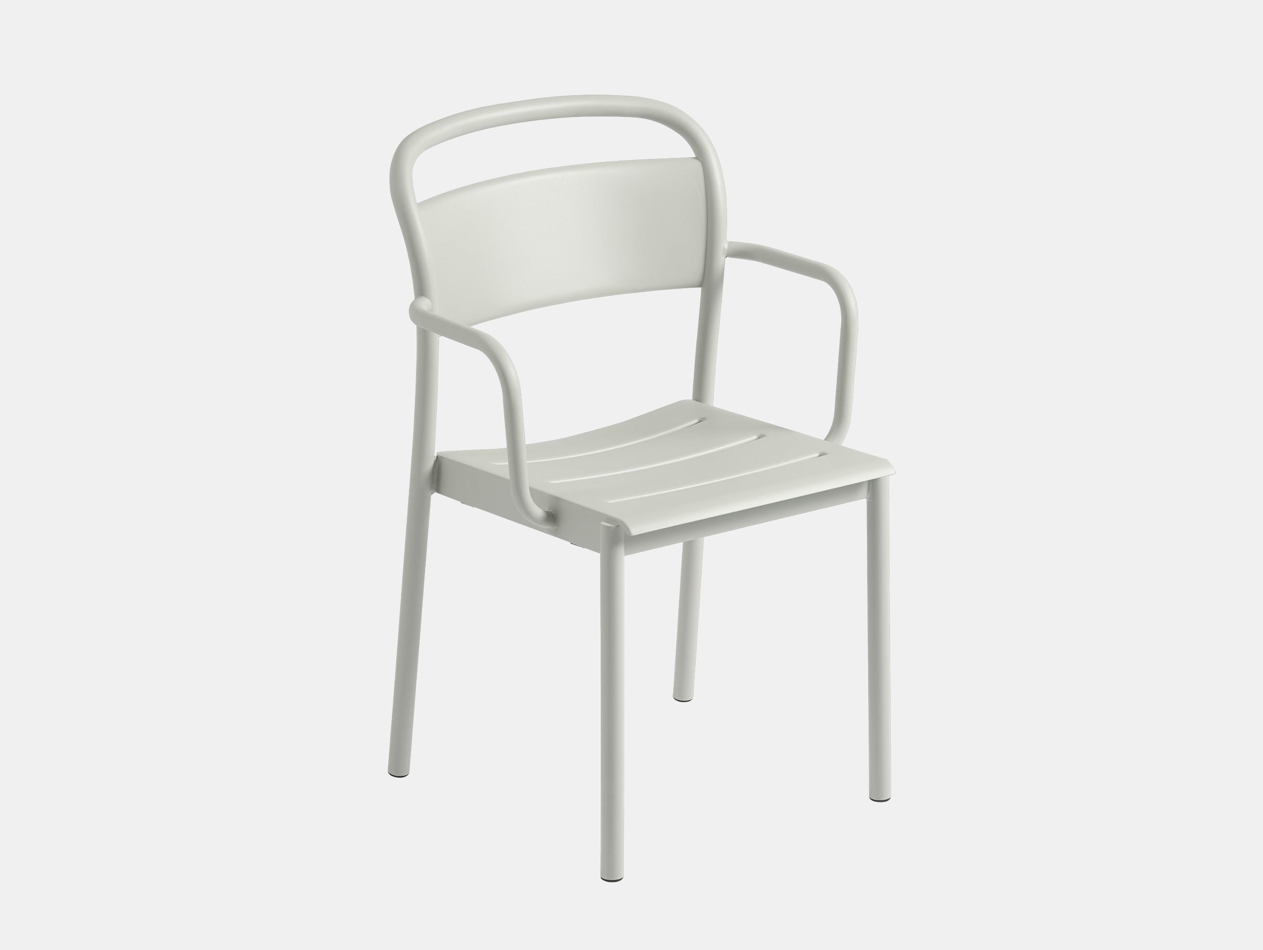 Muuto linear steel armchair grey