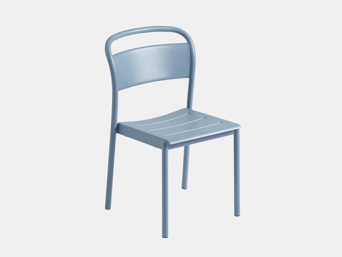 Muuto linear steel chair pale blue