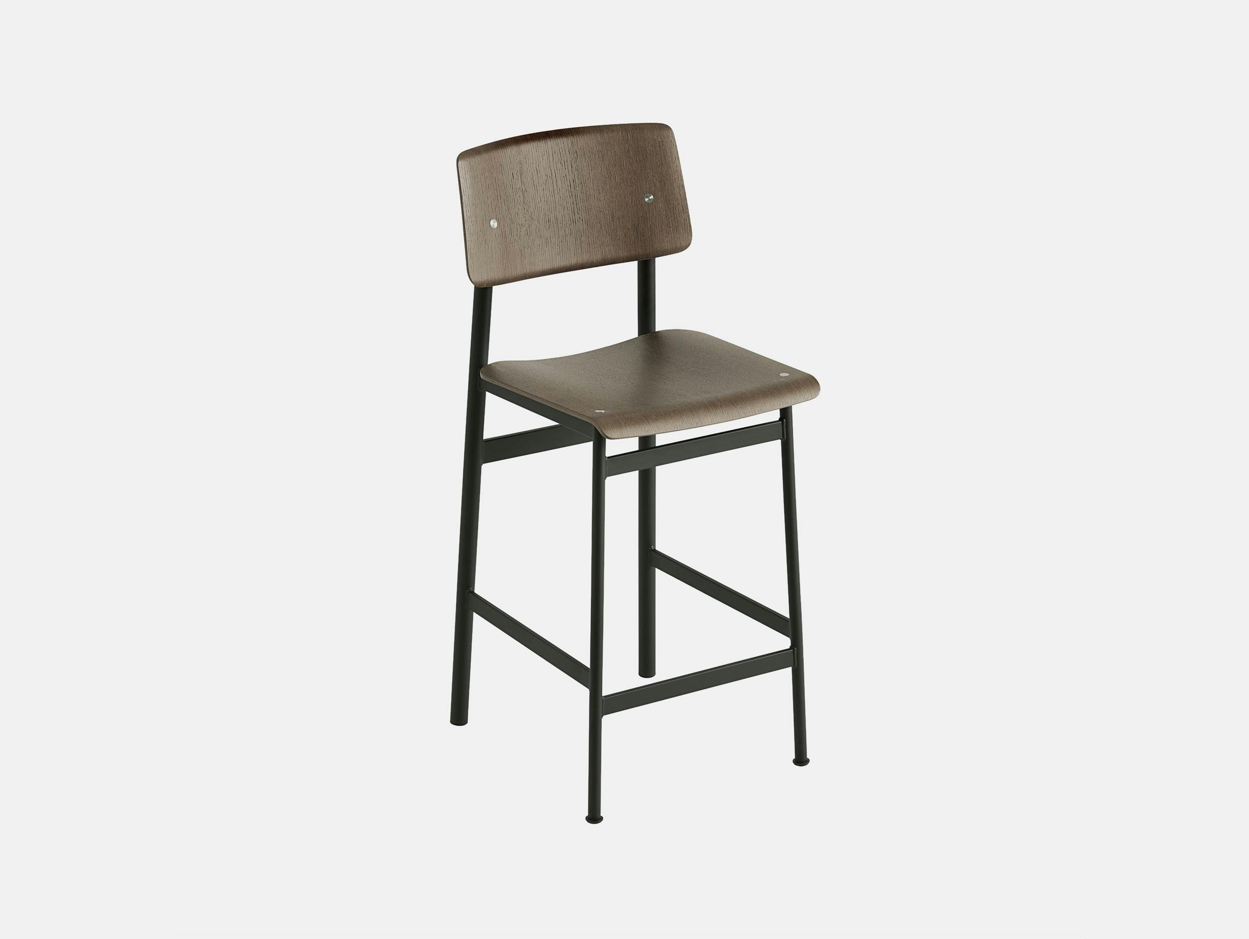 Muuto loft counter stool dark brown