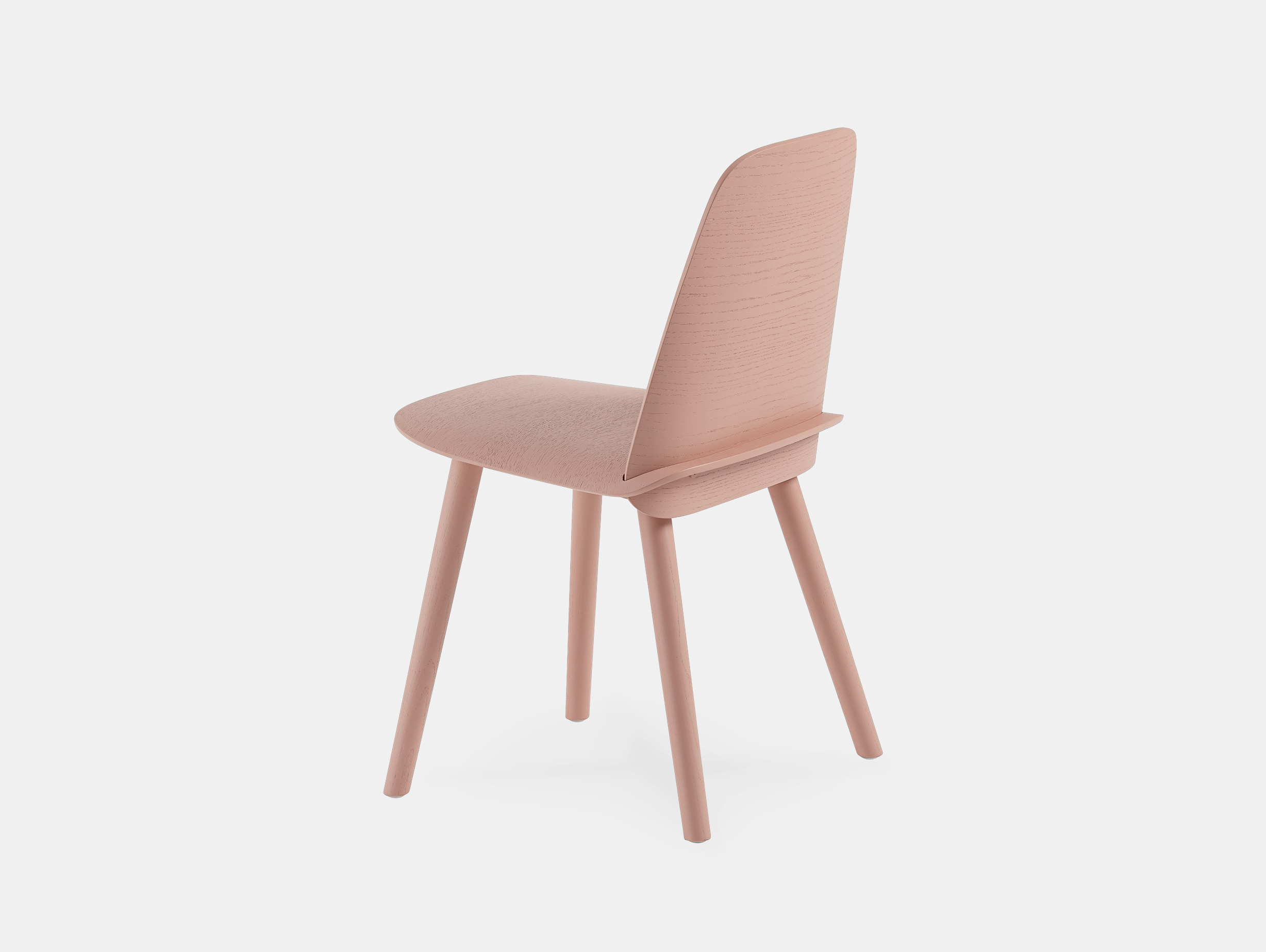 Muuto nerd chair tan rose back view