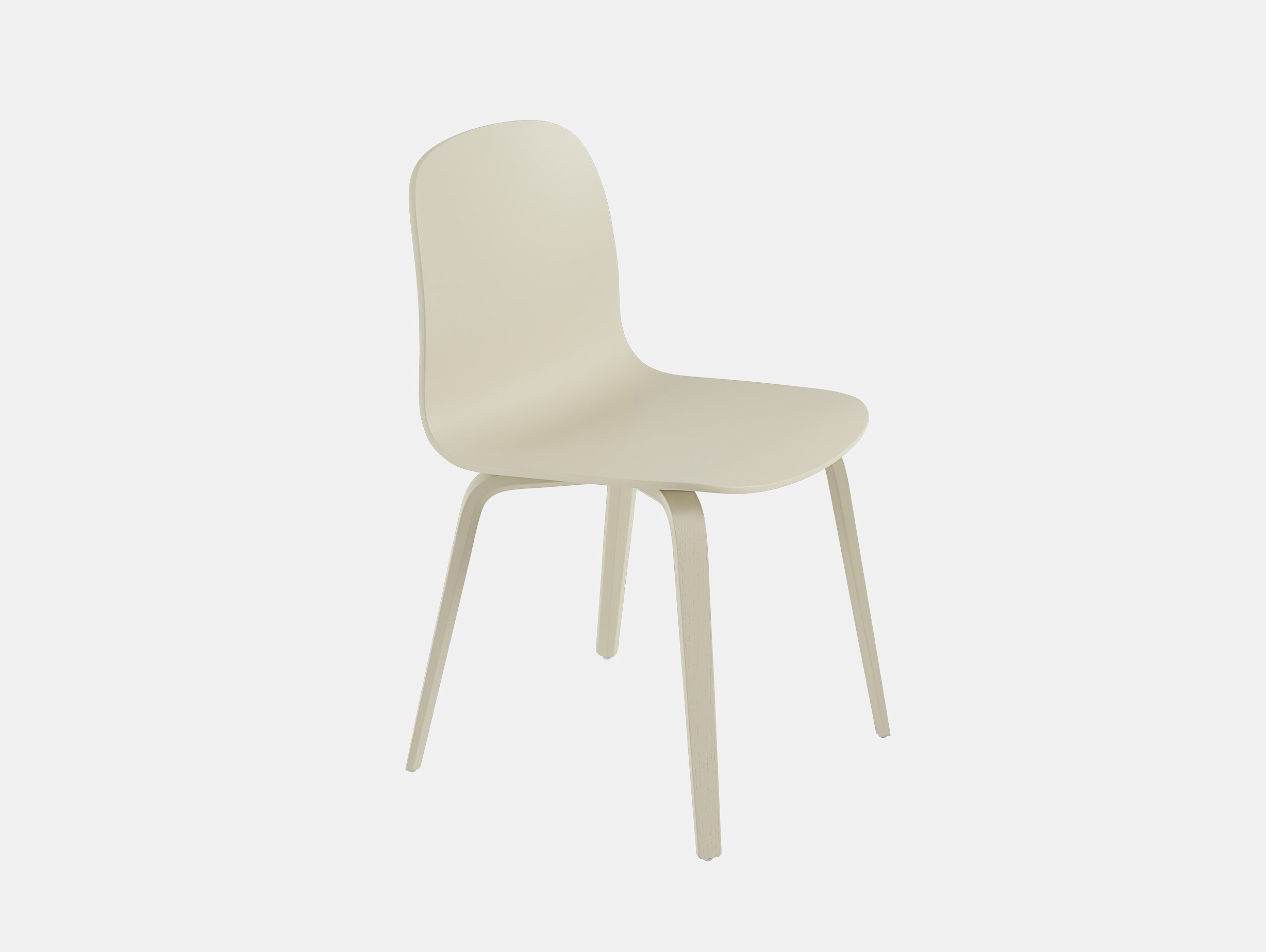 Muuto visu chair wood base sand yellow