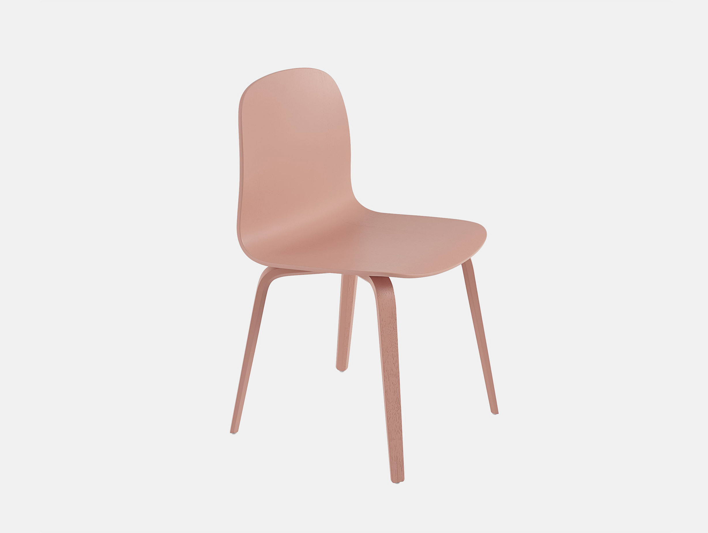 Muuto visu chair wood base tan rose