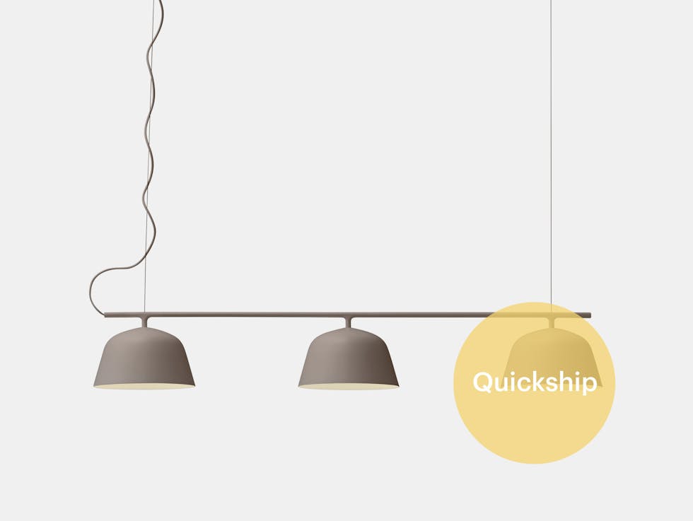 Quickship muuto ambbit rail lamp taupe