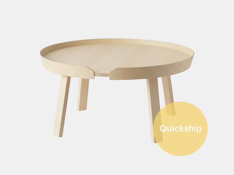 Quickship muuto around coffee table ash Quickship muuto around coffee table ash