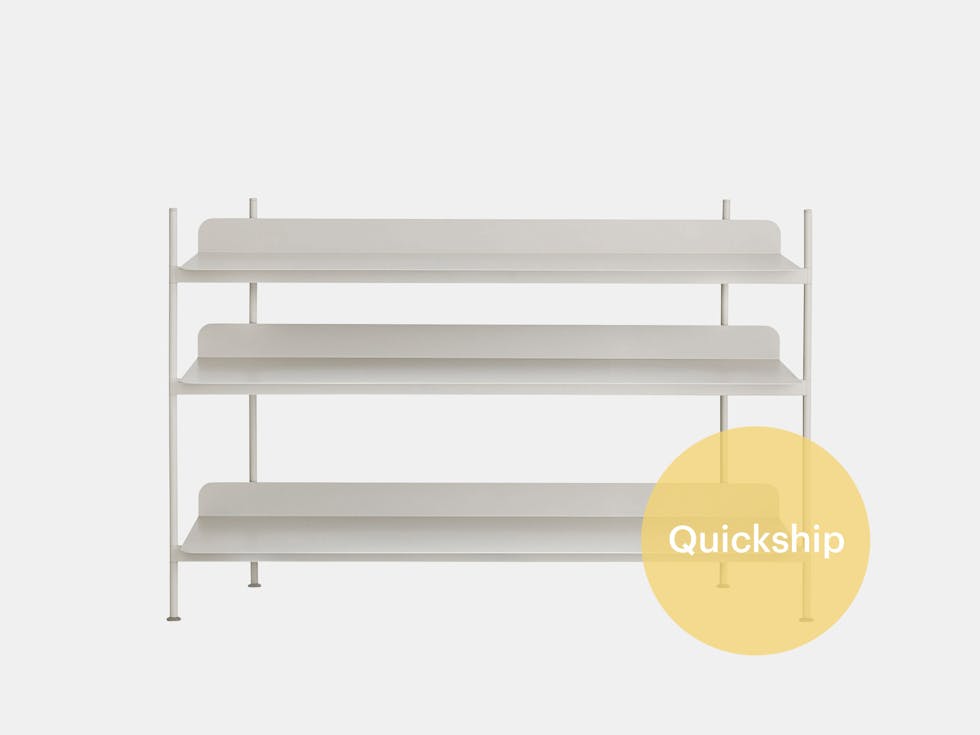 Quickship muuto compile shelf configuration 2 grey Quickship muuto compile shelf configuration 2 grey
