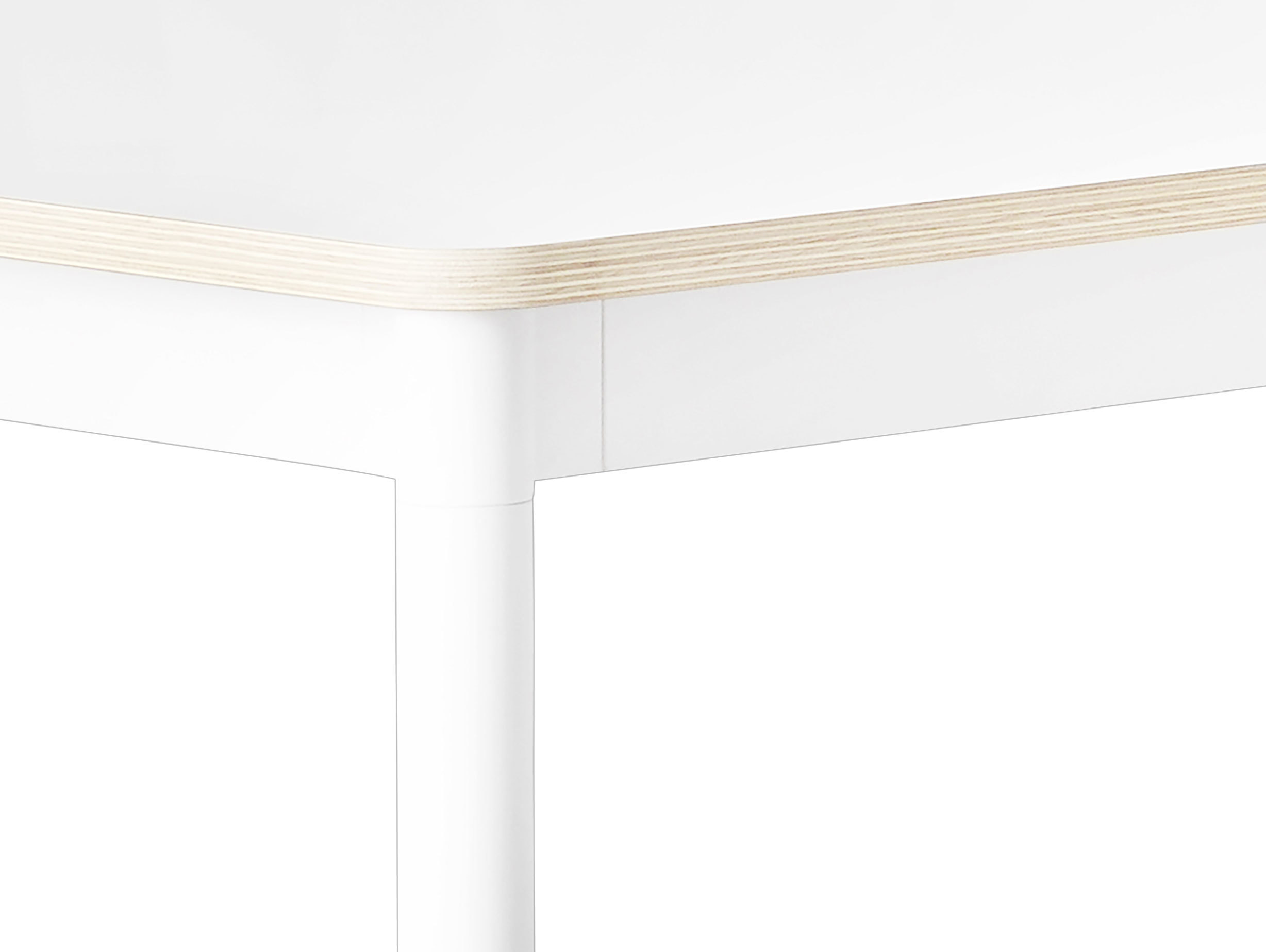 Base Table White Plywood Detail
