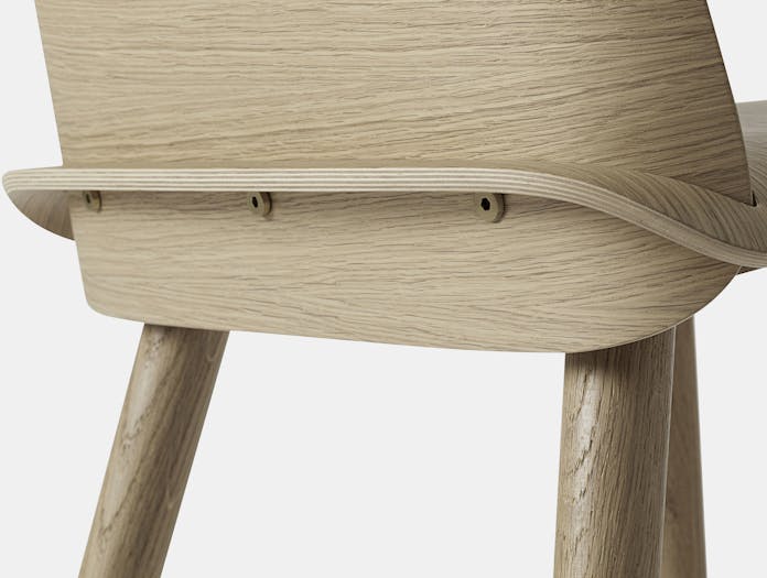 Muuto Nerd Chair Oak Back Detail