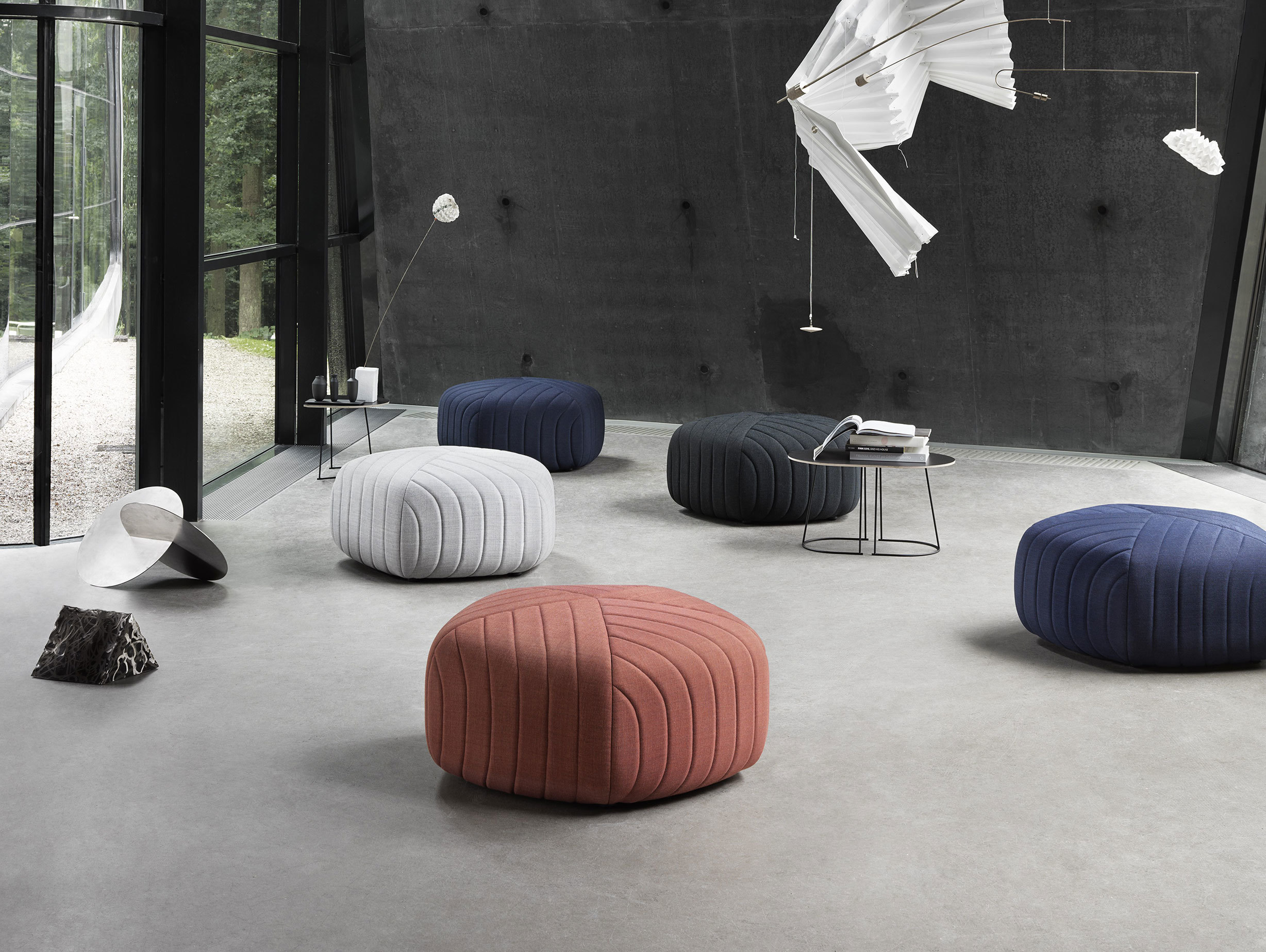 Muuto Five Pouf Airy Table Balance