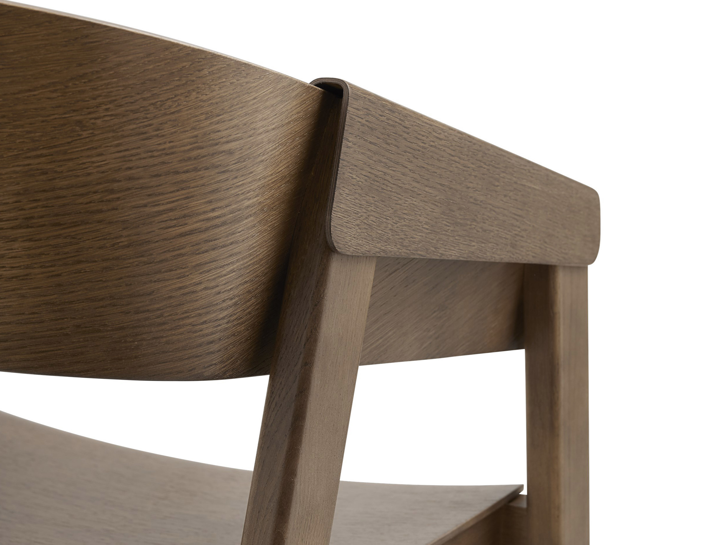 Muuto cover armchair dark stained brown 2