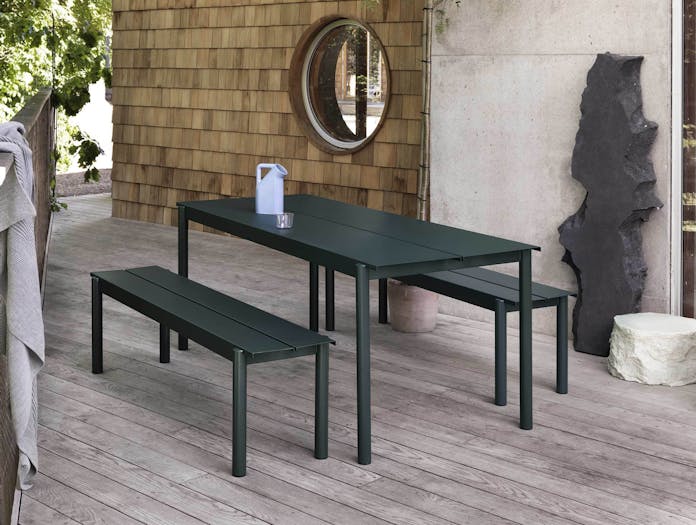 Muuto linear steel outdoor table ls