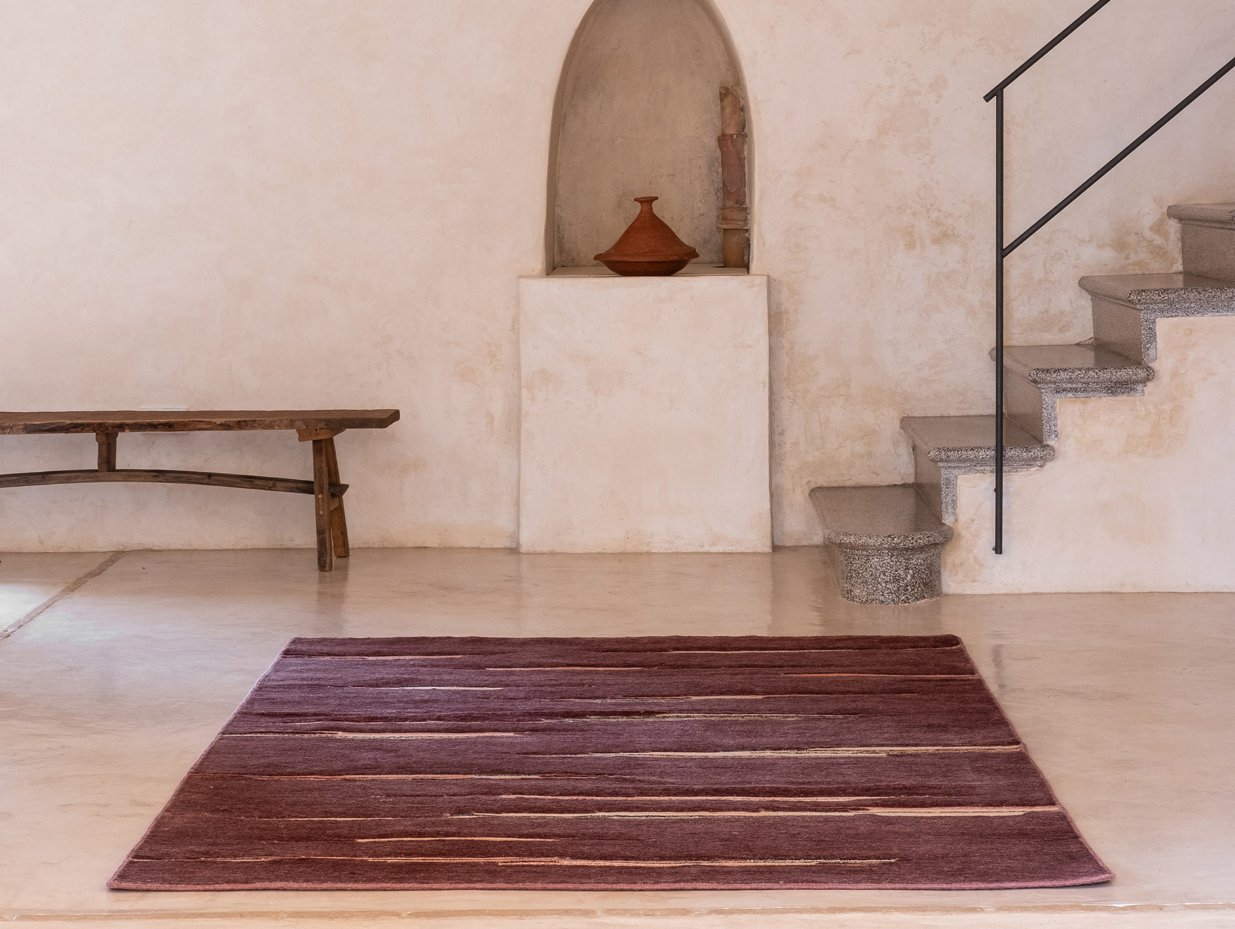Nanimarquina inga sempe colorado rug lifestyle5