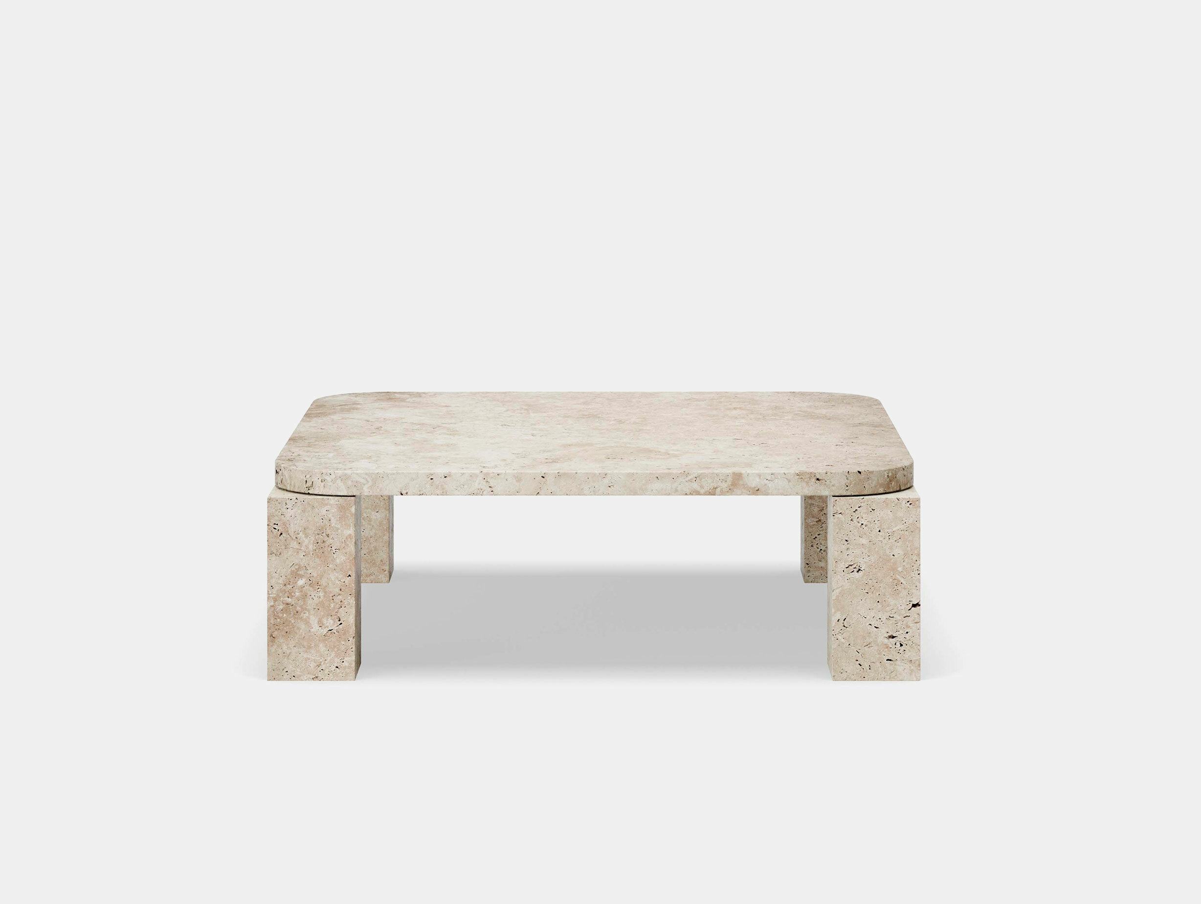 New Works John Astbury Atlas Coffee Table 82 Unfilled Travertine