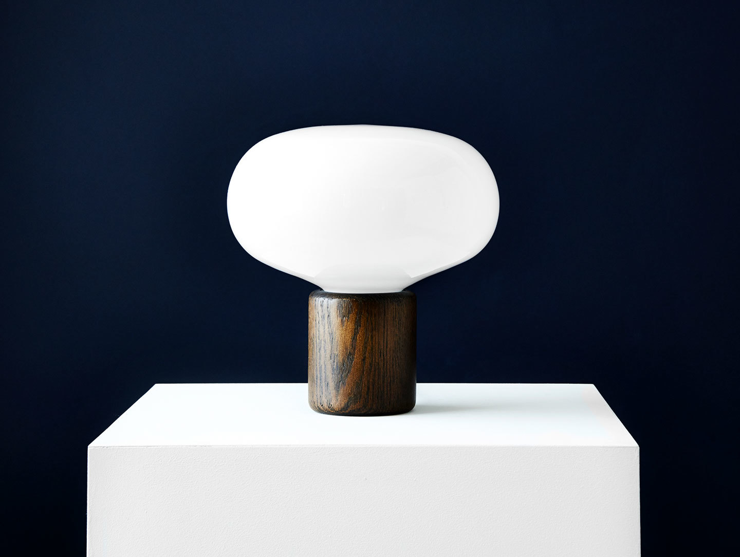 New Works Karl Johan Table Lamp Smoked Oak 2 Signe Hytte