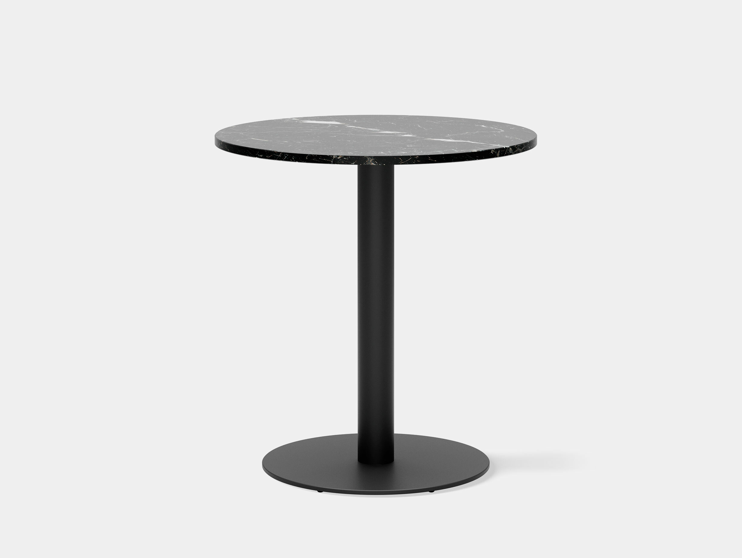 New works florence column table 70 black marquina