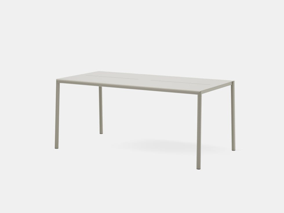 New works hannes fritz may table rectangle light grey