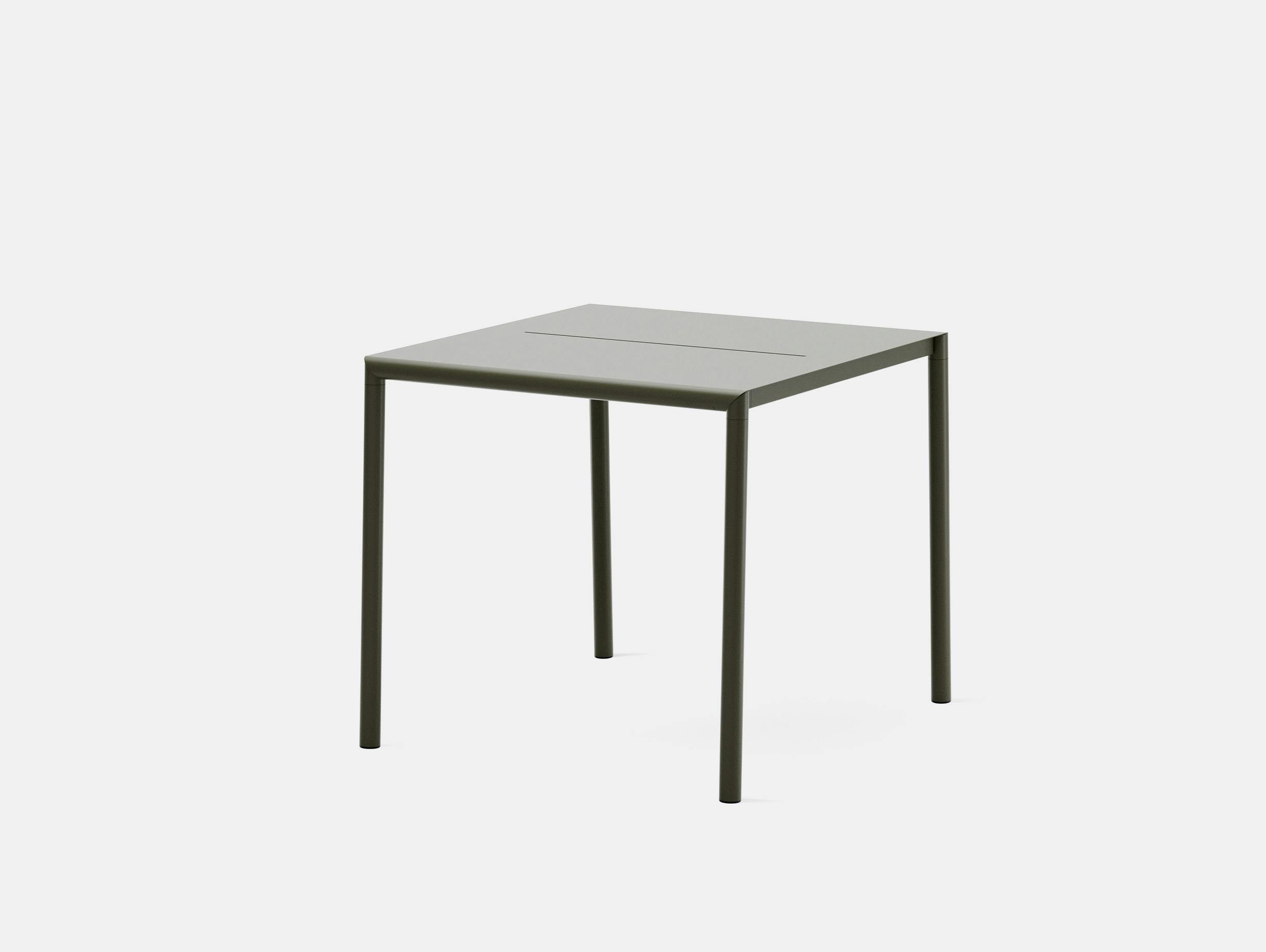 New works hannes fritz may table square dark green