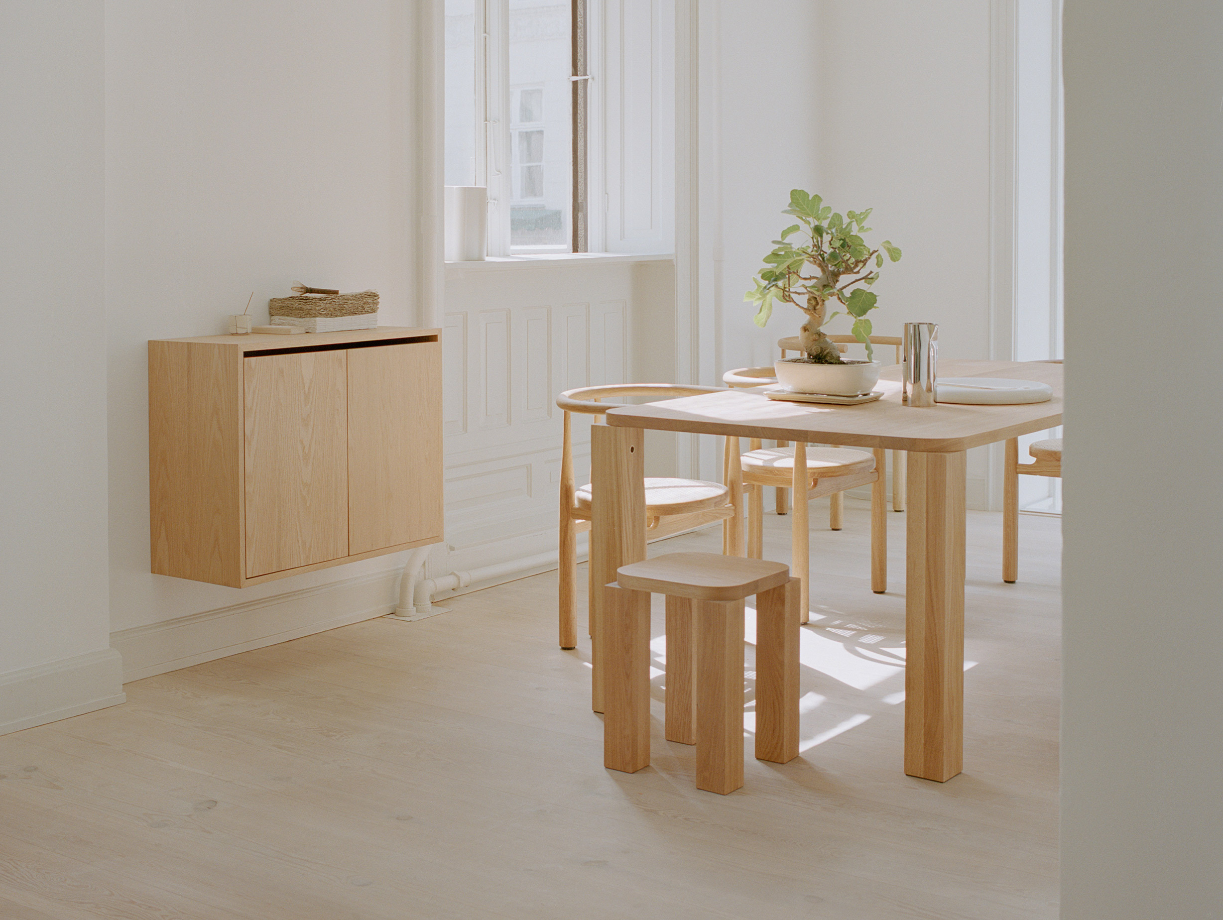 New works john astbury atlas stool side table lifestyle3