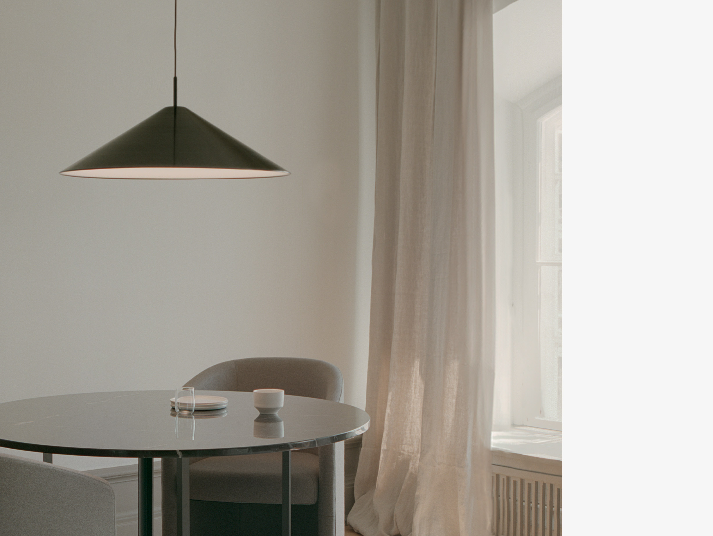 New works knut bendik humlevik brolly pendant light lifestyle