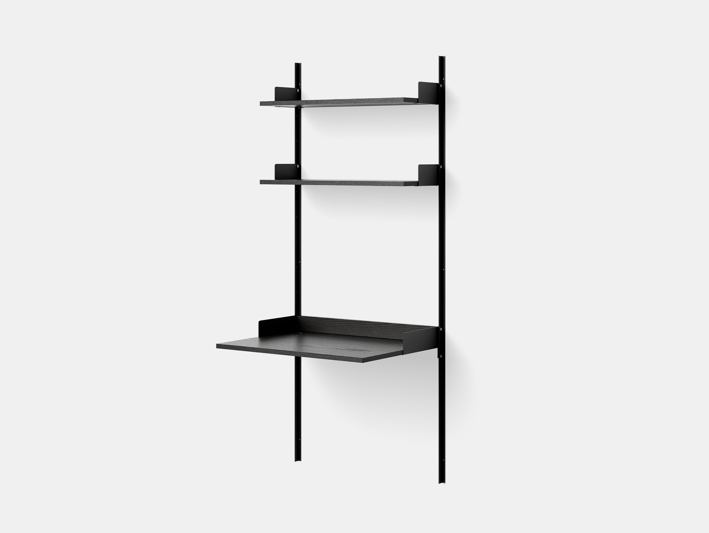 New works knut bendik humlevik study shelves black black