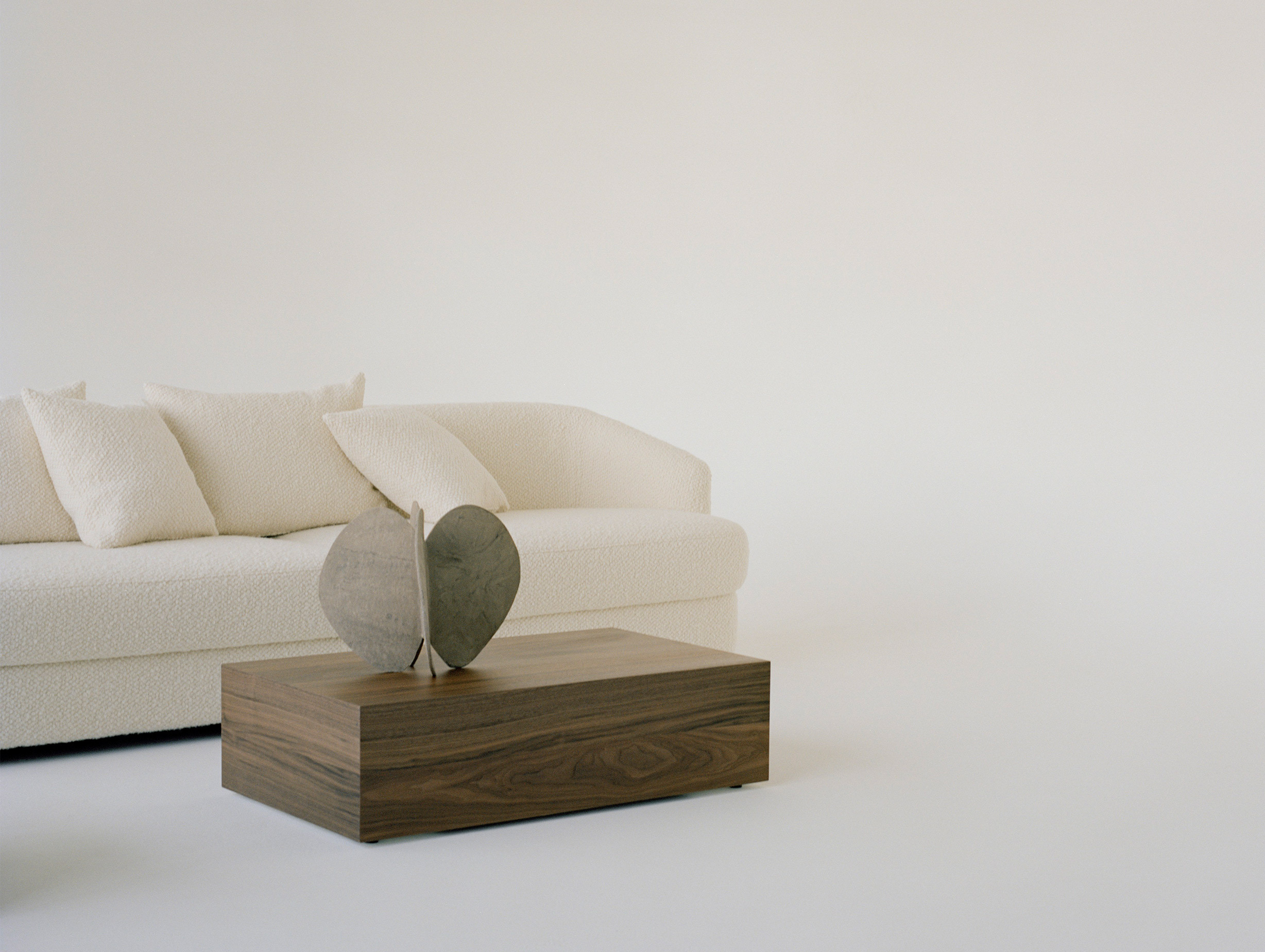 New works limlu mass coffee table high walnut lifestyle 2