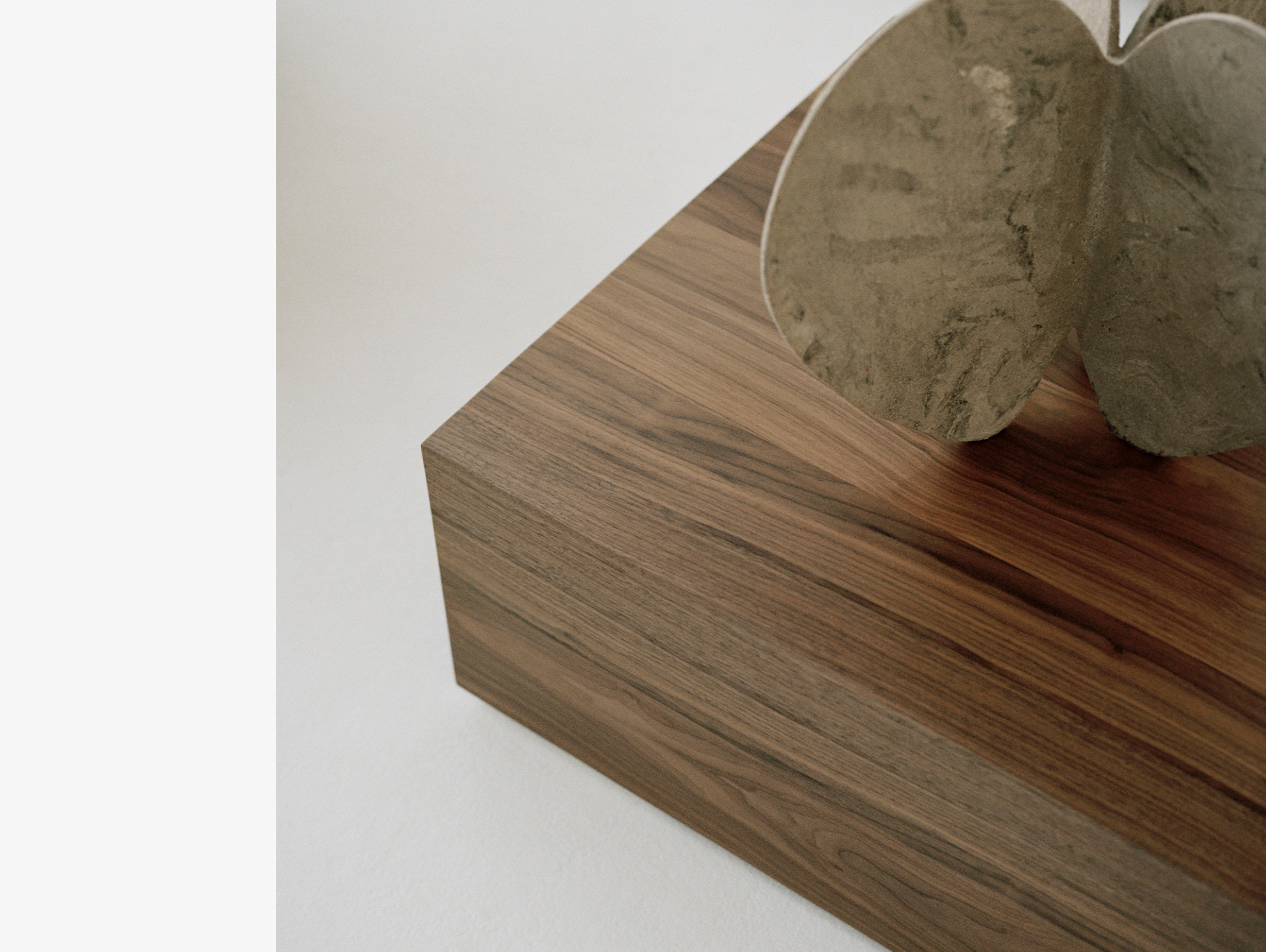 New works limlu mass coffee table high walnut lifestyle