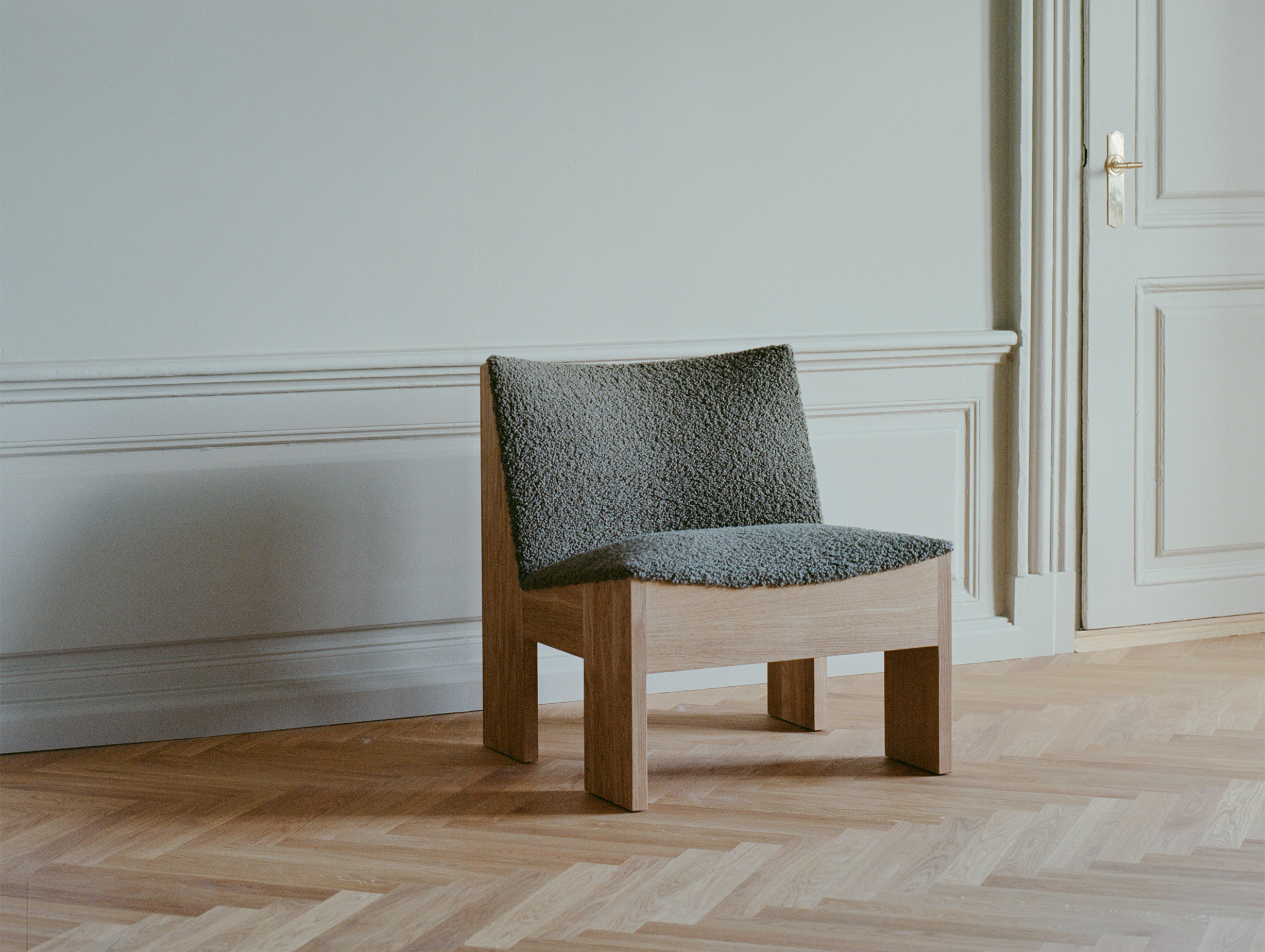 New works omayra maymo tenon lounge chair natural oak lifestyle