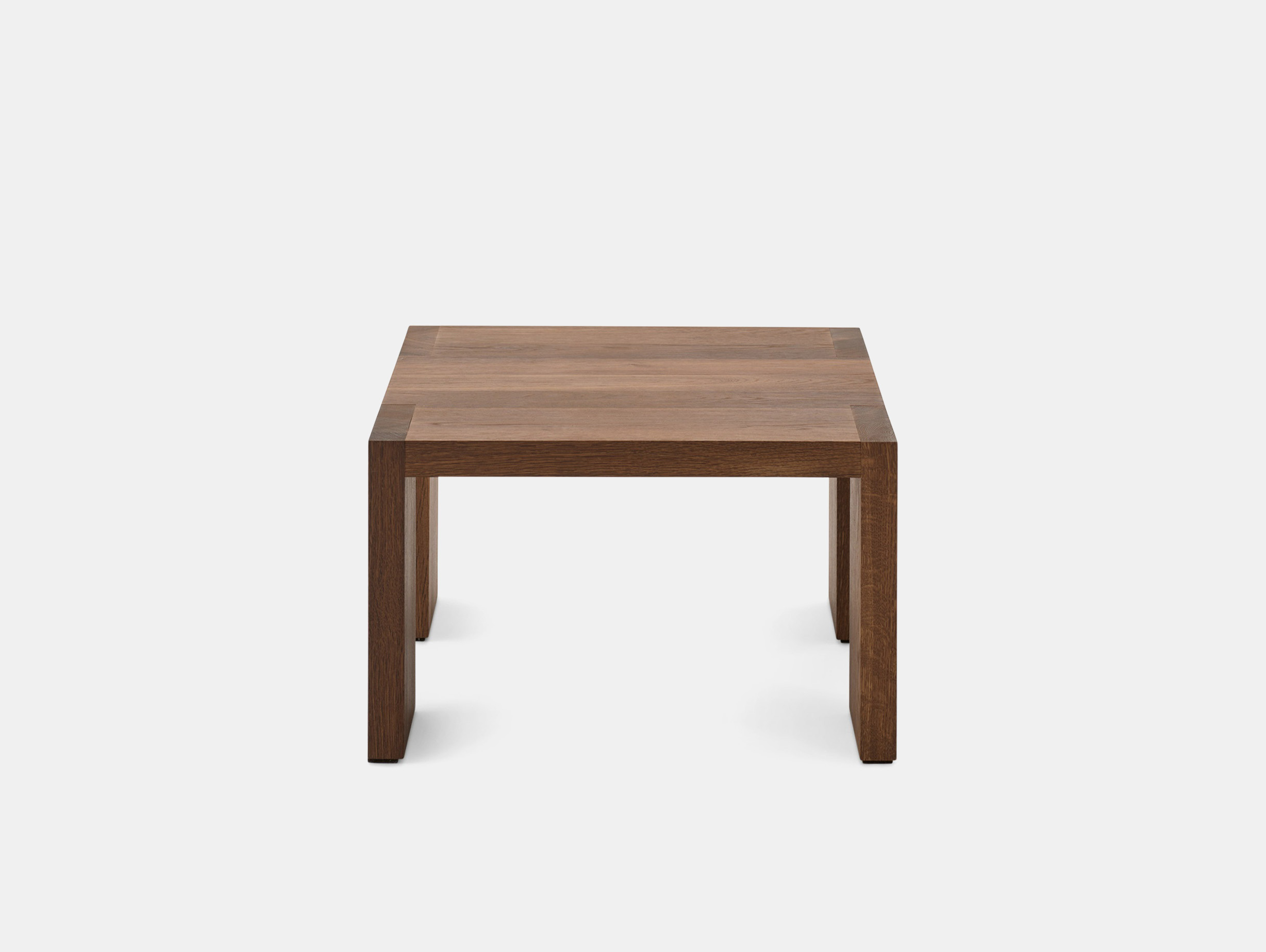 New works omayra maymo tenon side table small fumed oak side