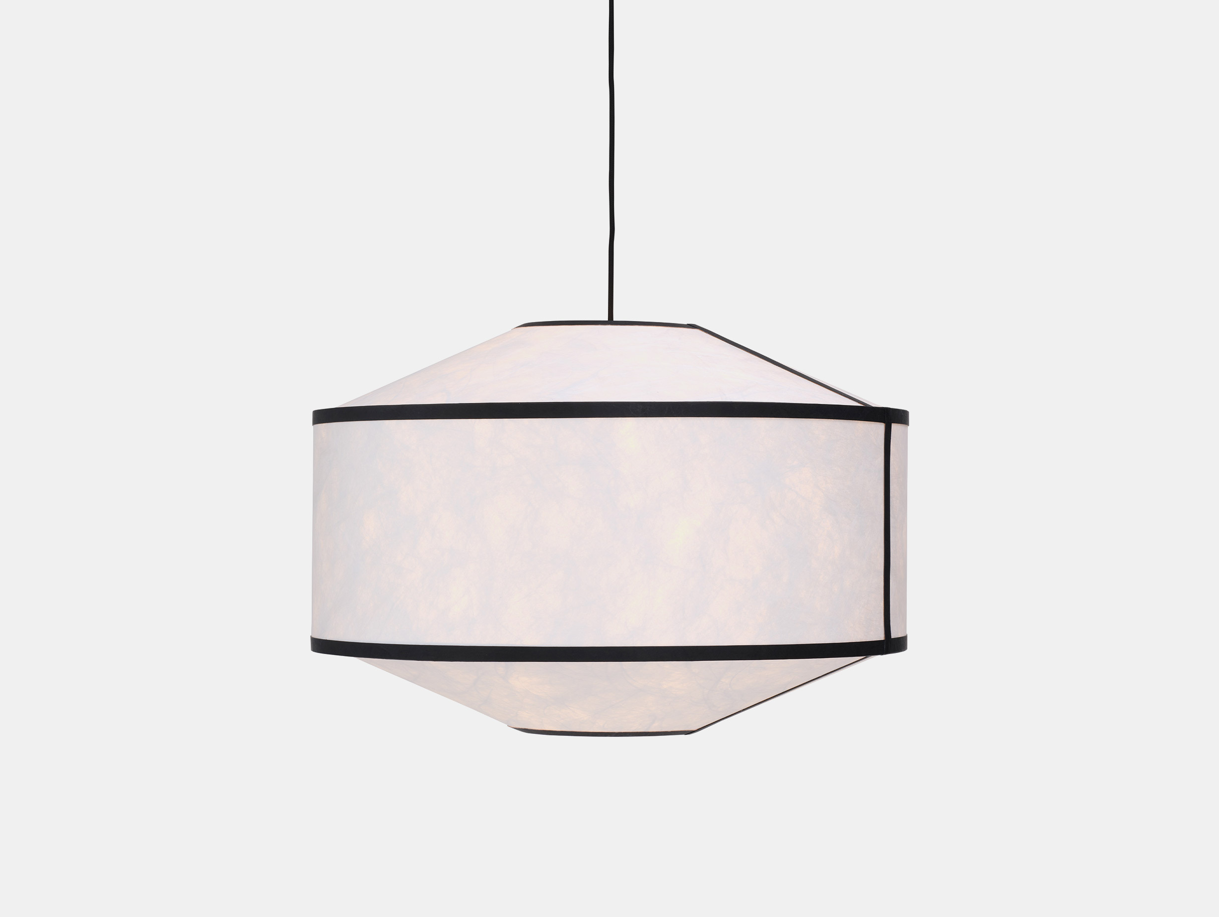 New works panter tourron kite pendant lamp 65 black white