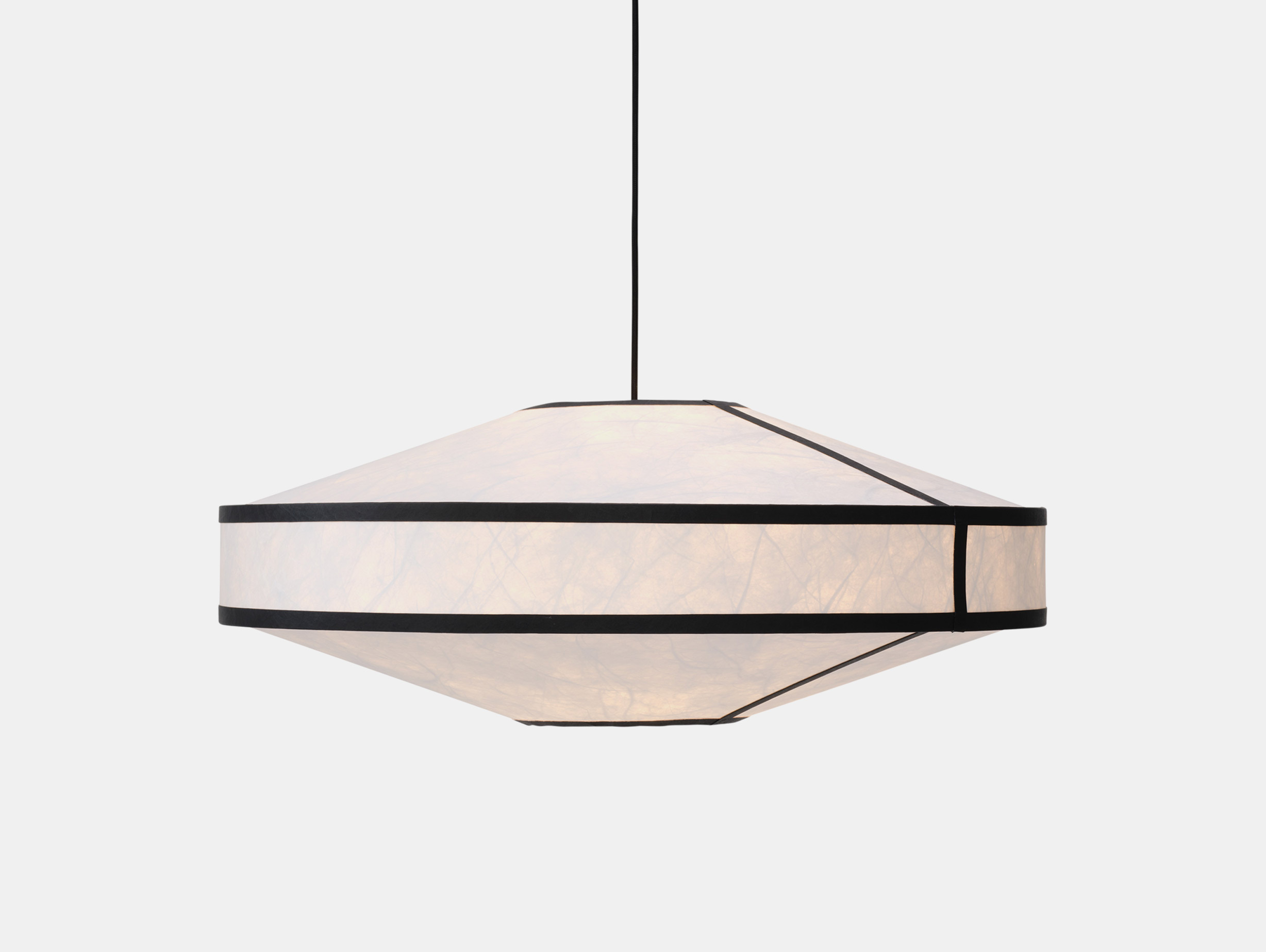 New works panter tourron kite pendant lamp 75 black white