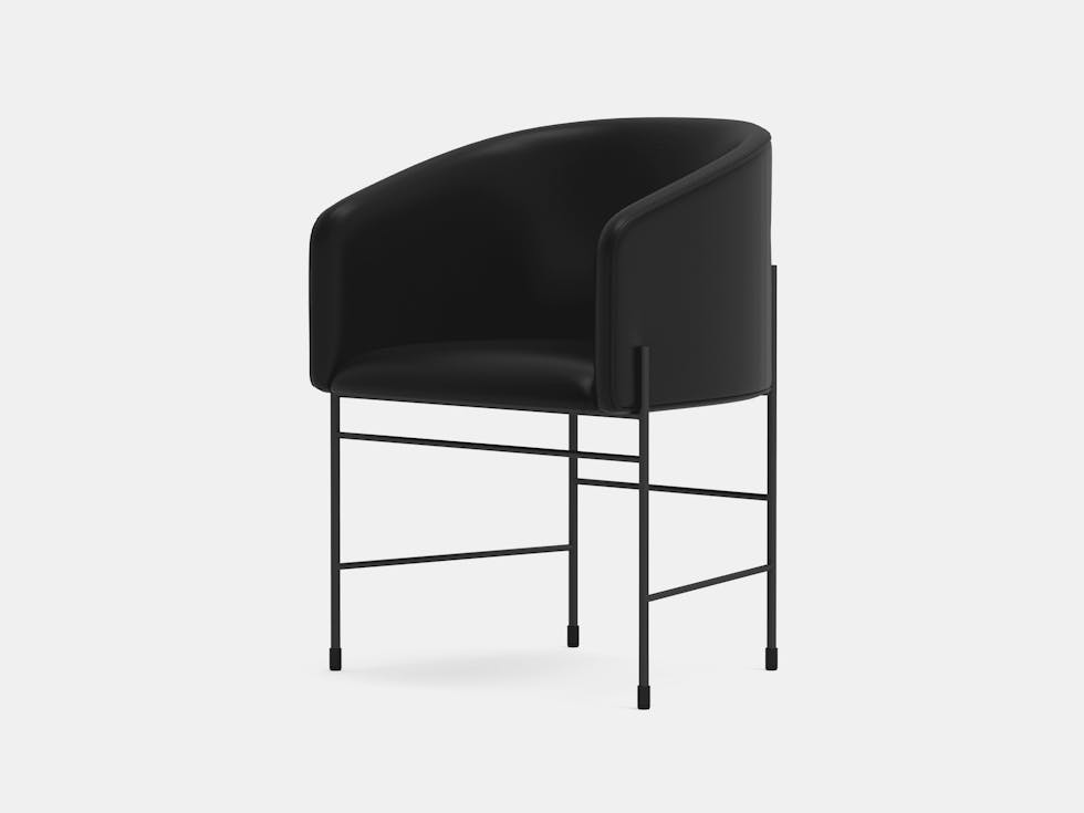 New works rene hougaard covent chair sorensen leather black New works rene hougaard covent chair sorensen leather black