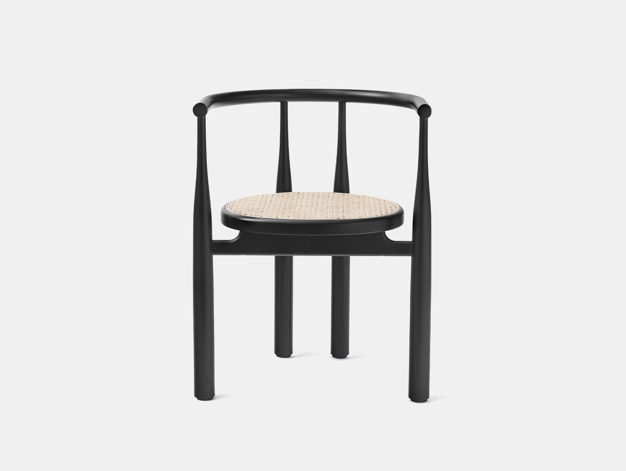 New works steven bokowski bukowski chair french cane black