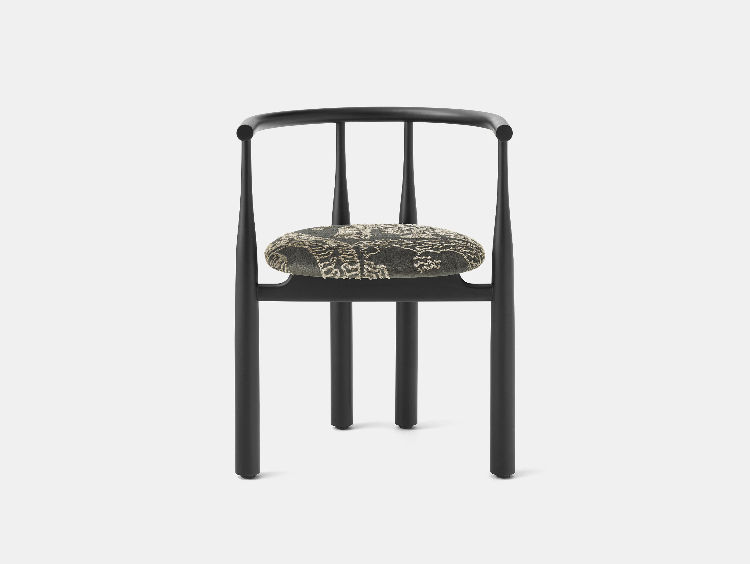 New works steven bukowski bukowski chair upholstered black dedar tiger mountain 003