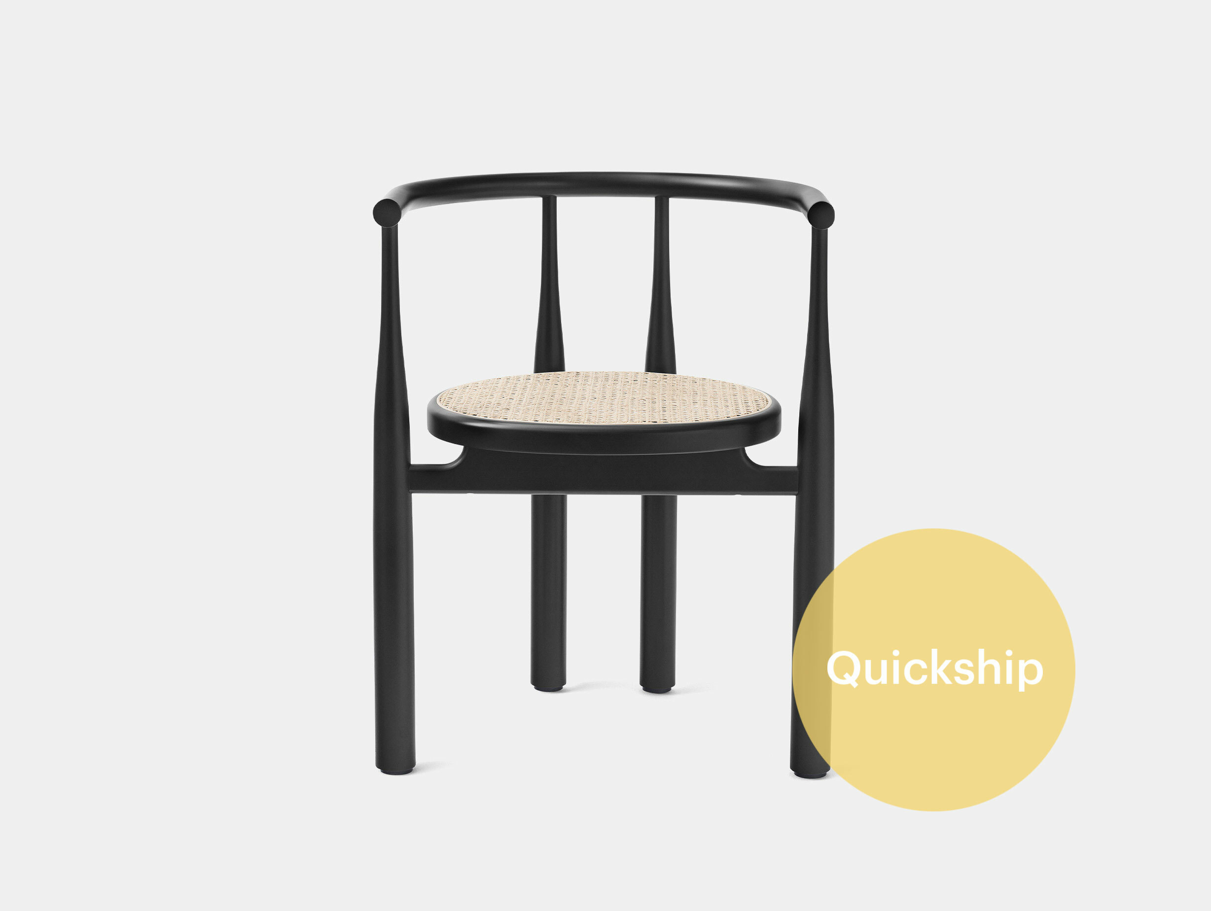 Qs new works steven bokowski bukowski chair french cane black