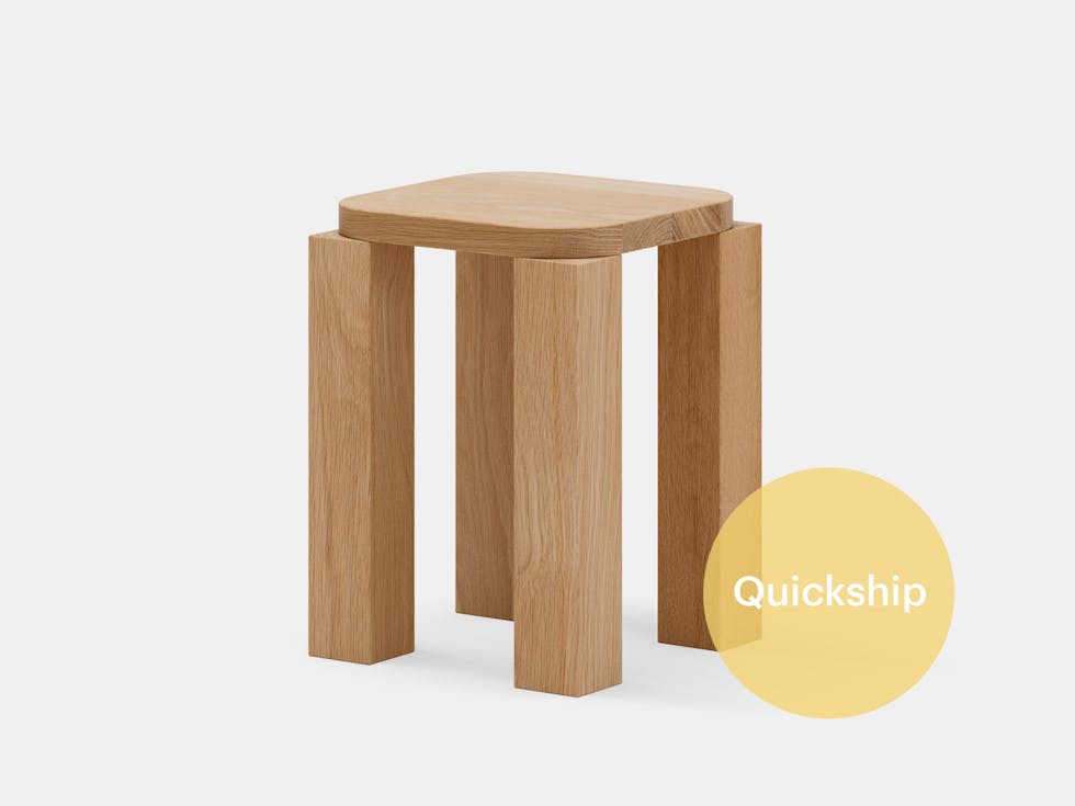 Quickship new works john astbury atlas stool side table oak Quickship new works john astbury atlas stool side table oak