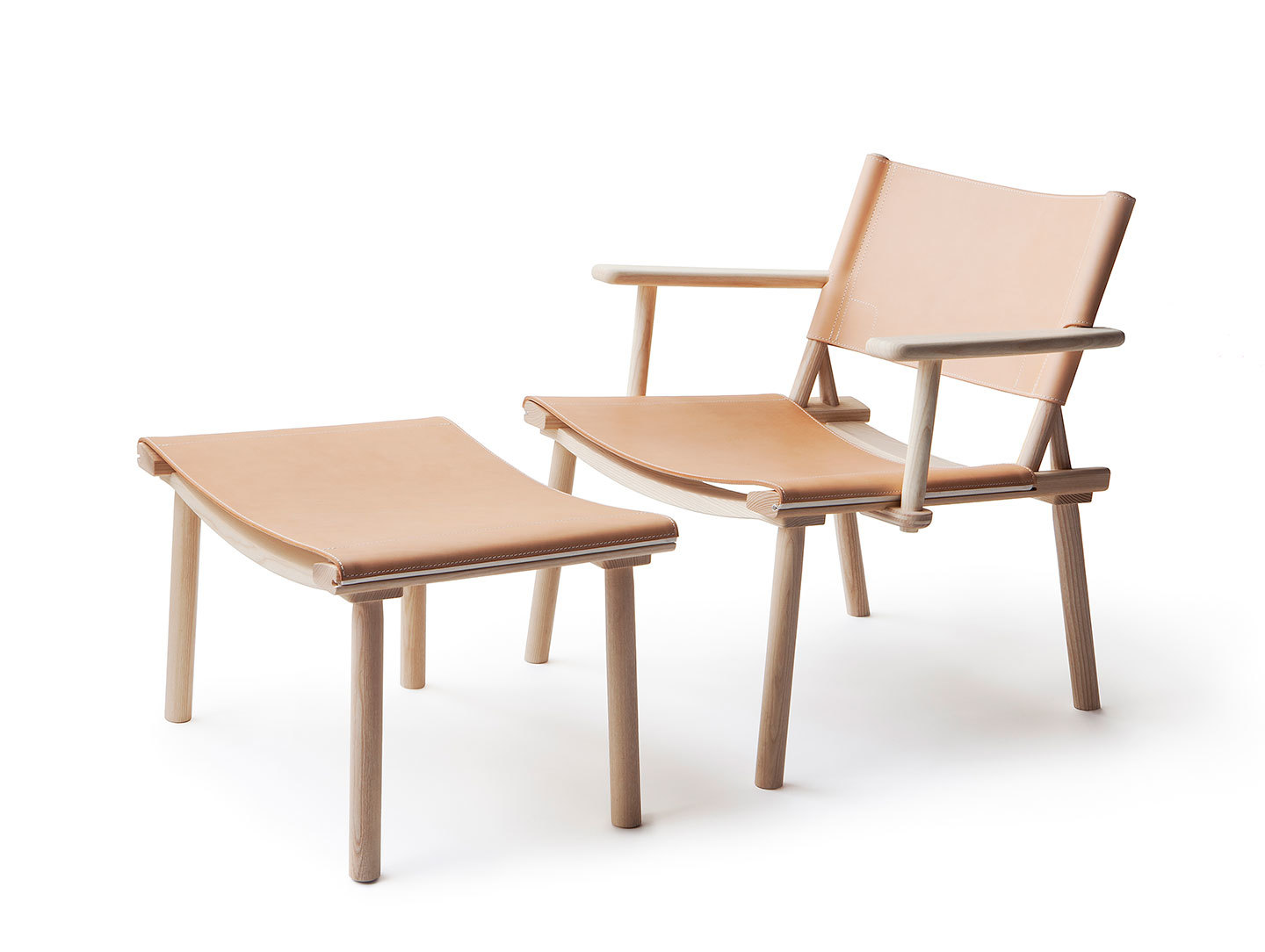 Nikari December Xl Lounge Chair And Footstool Jasper Morrison Wataru Kumano