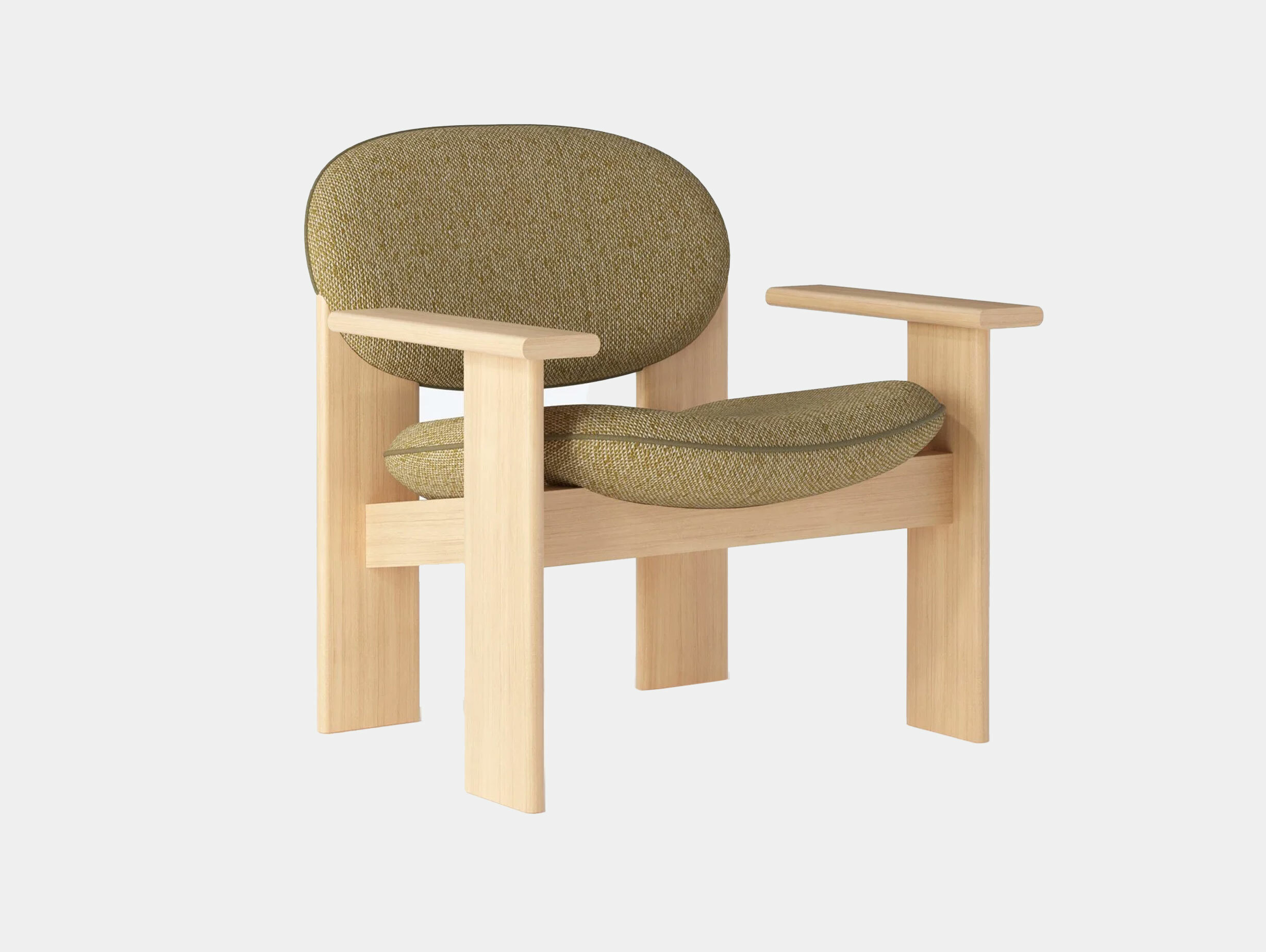 Noom archipen lounge chair lacqured ashwood textile sahco safire 0016