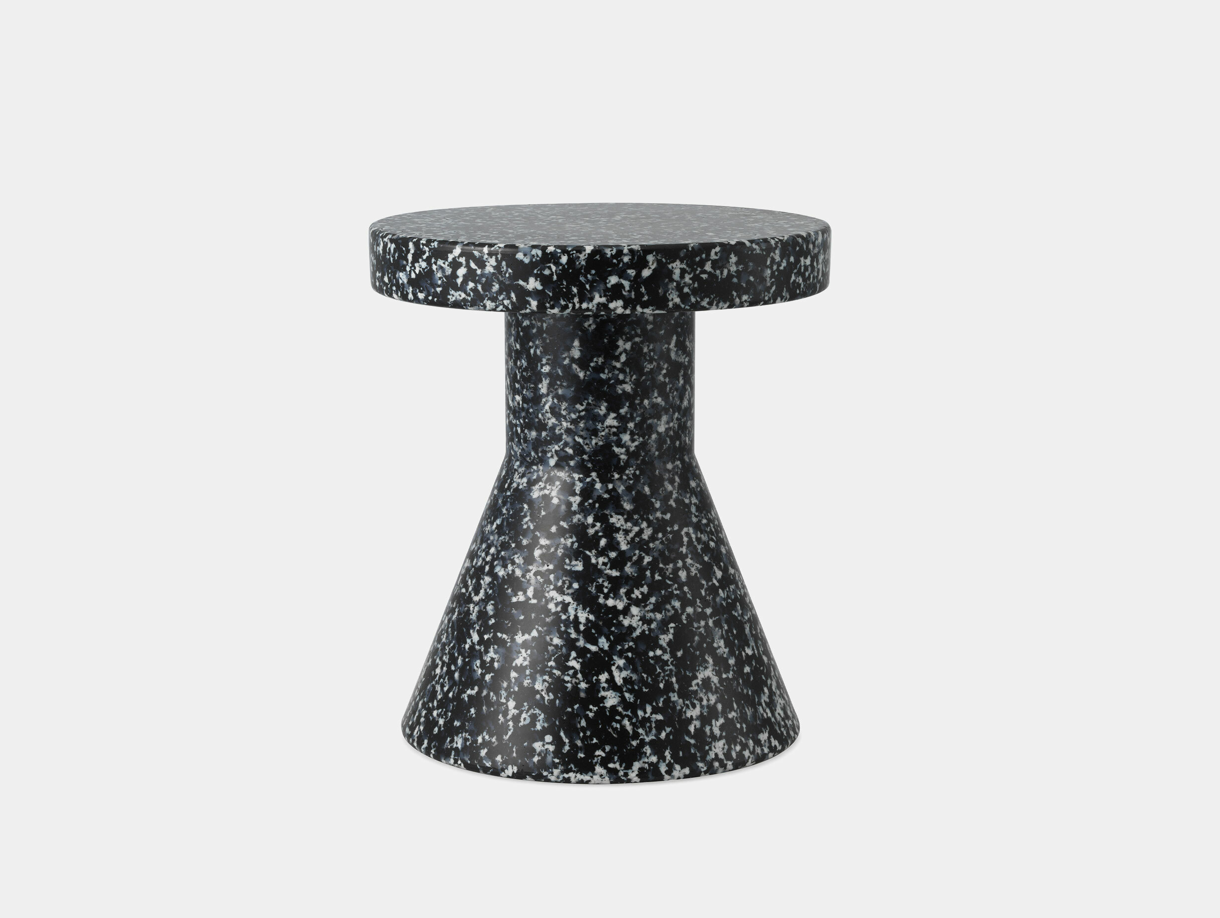 Normann copenhagen simon legald bit cone stool black white