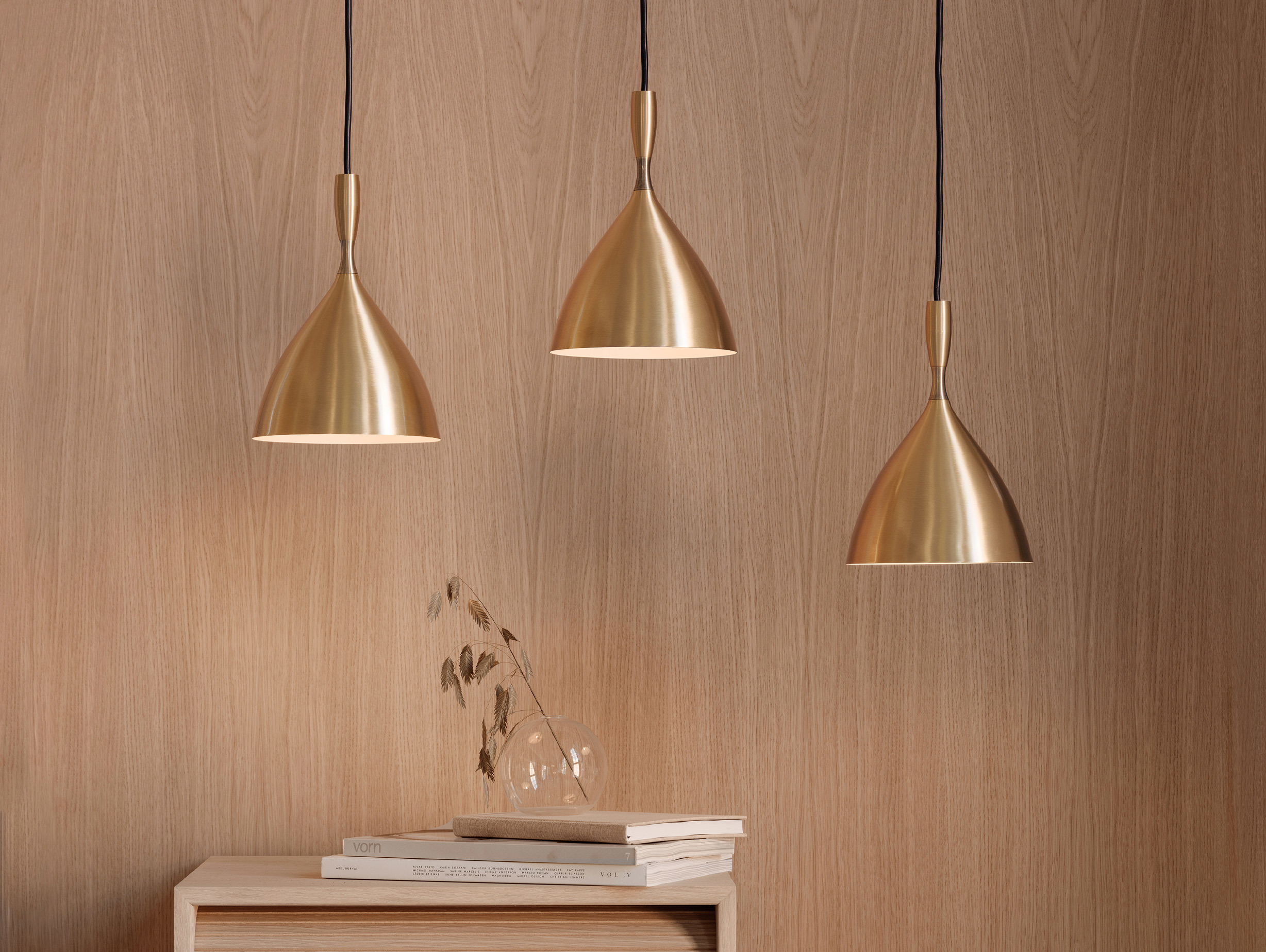 Northern lighting dokka pendant birger dahl brass lifestyle